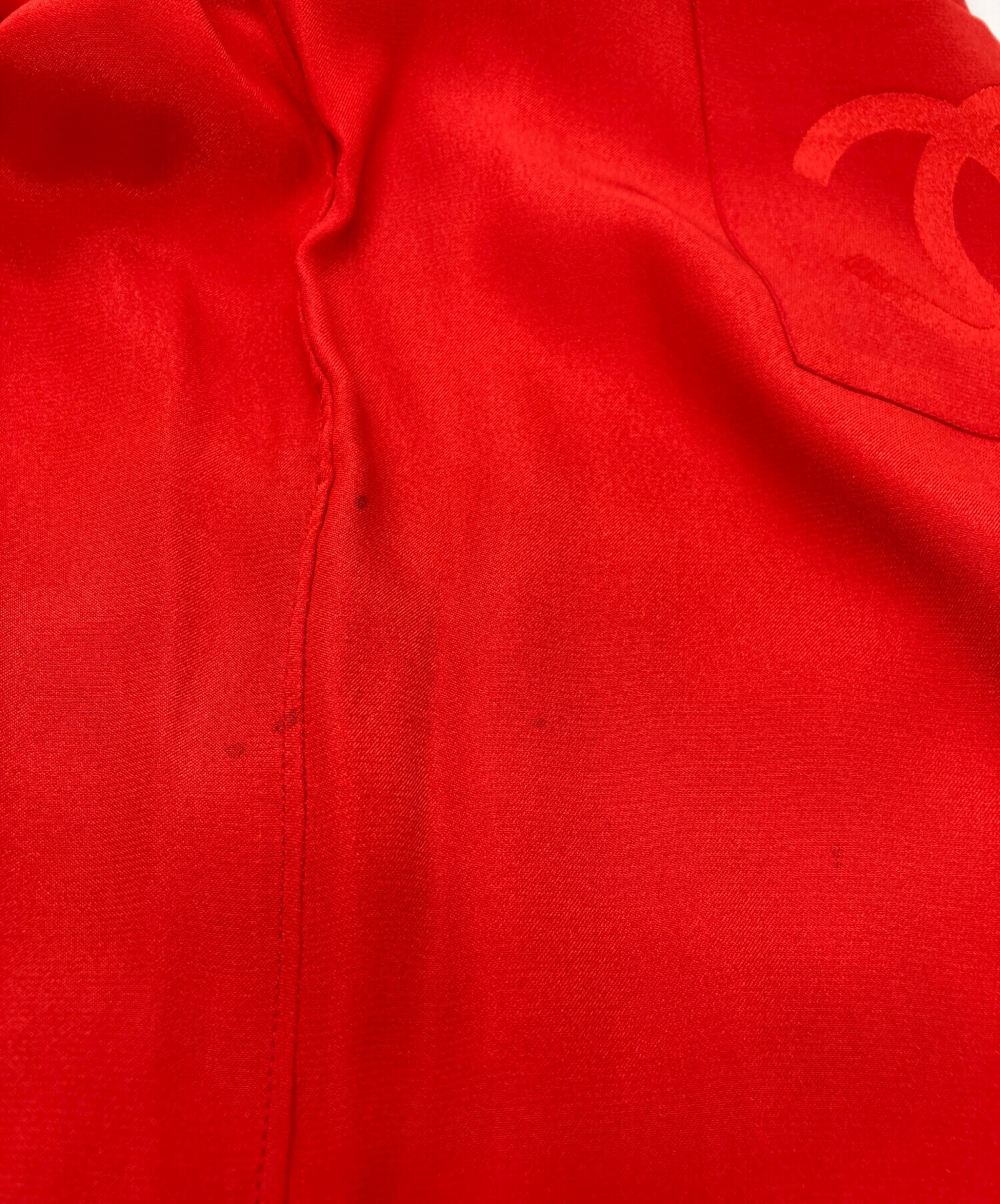 本物 シャネル CHANEL リボン 長袖 ブラウス シャツ トップス 36 シルク レッド レディース 衣類 洋服 中古 中古・古着通販】CHANEL (シャネル) ココマークボウタイブラウス