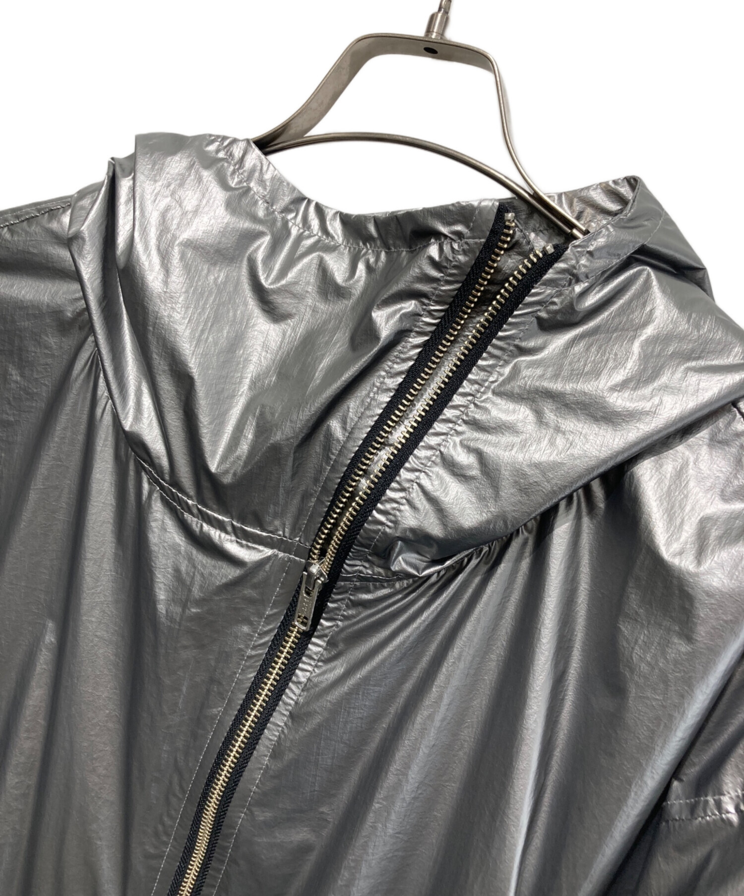 中古・古着通販】CAMBIO (カンビオ) Metallic Coating Hooded Blouson 