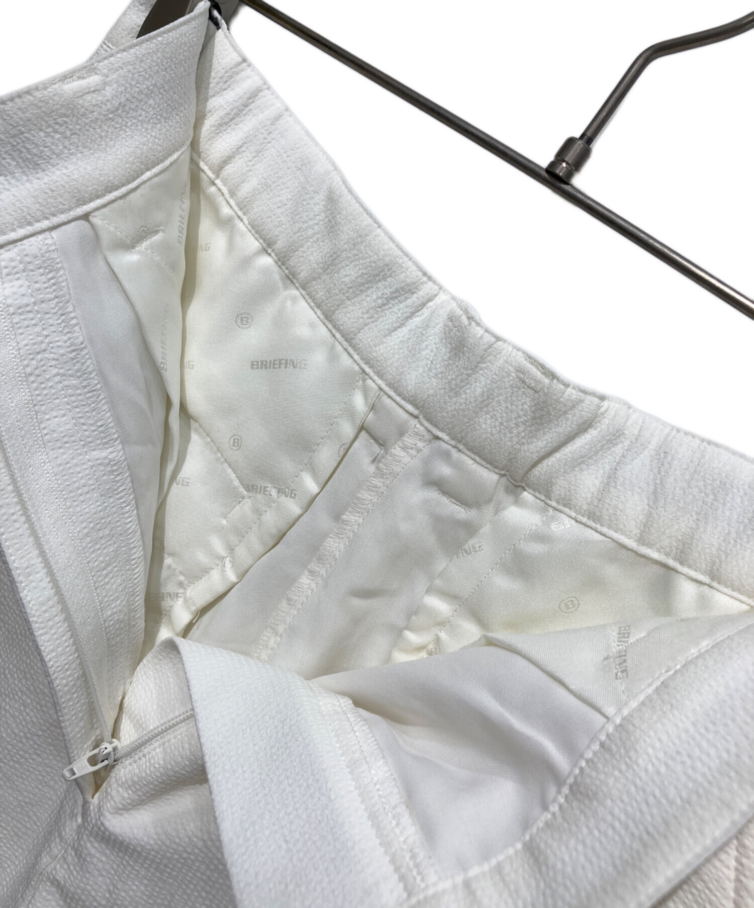 BRIEFING ブリーフィング シアサッカーショートパンツ サイズ：S BRIEFING GOLF ブリーフィング 裏地付ハーフパンツ シア