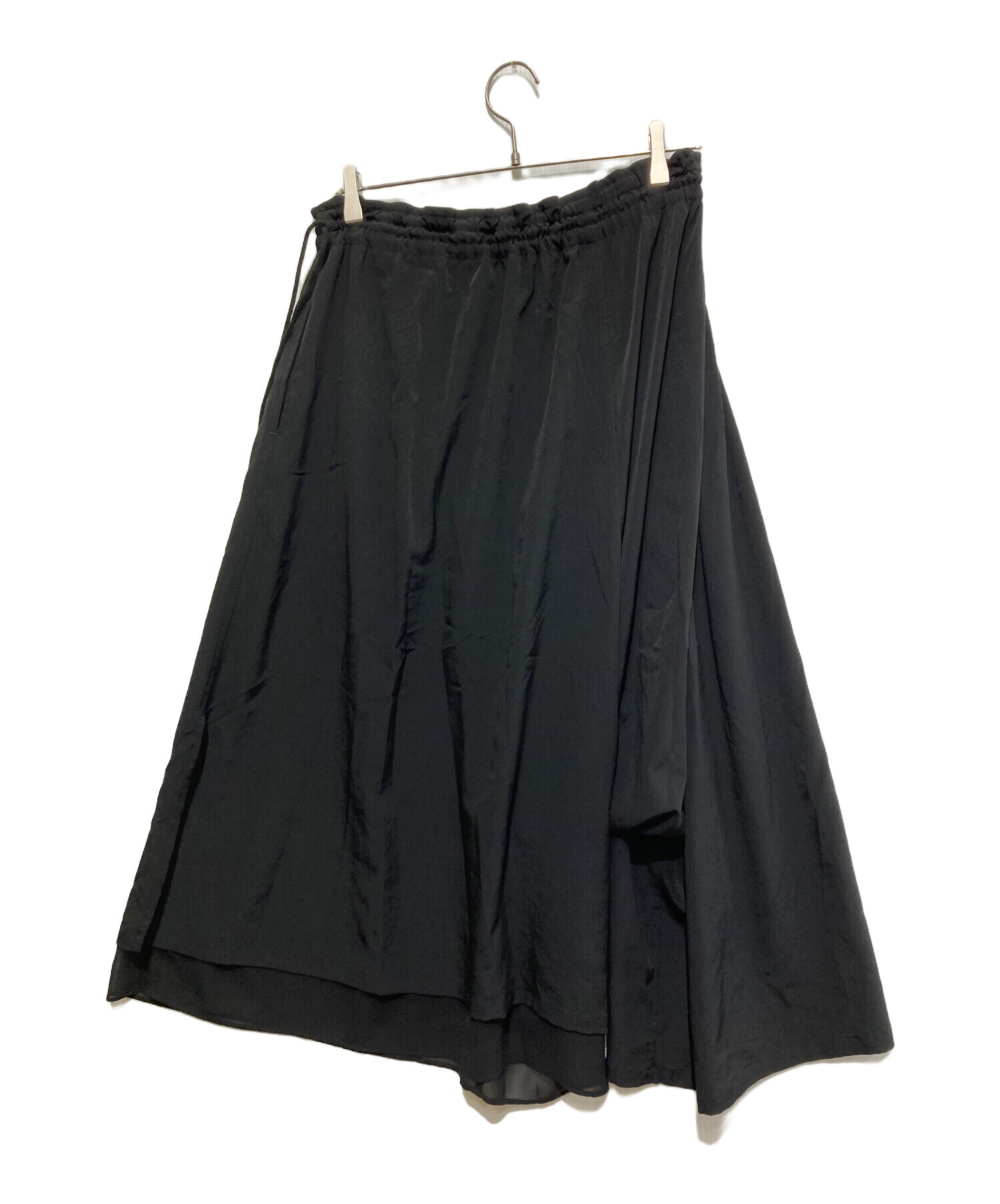 Y'sブラックアシメントリーサルエルパンツ YohjiYamamoto