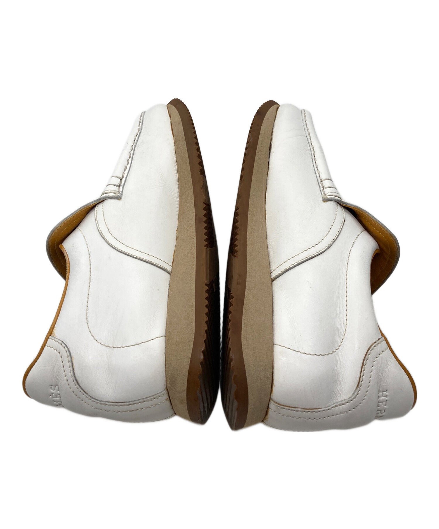 中古・古着通販】HERMES (エルメス) スリッポン ホワイト サイズ:361/2