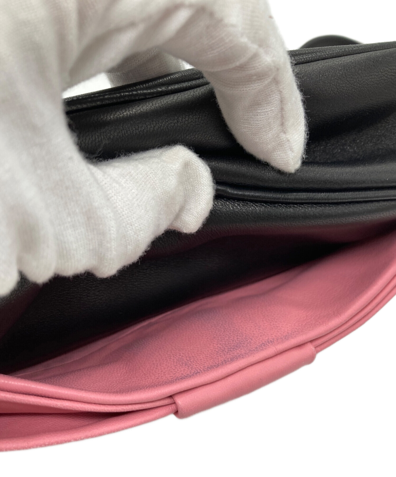 中古・古着通販】PRADA (プラダ) リボンモチーフ レザーショルダー