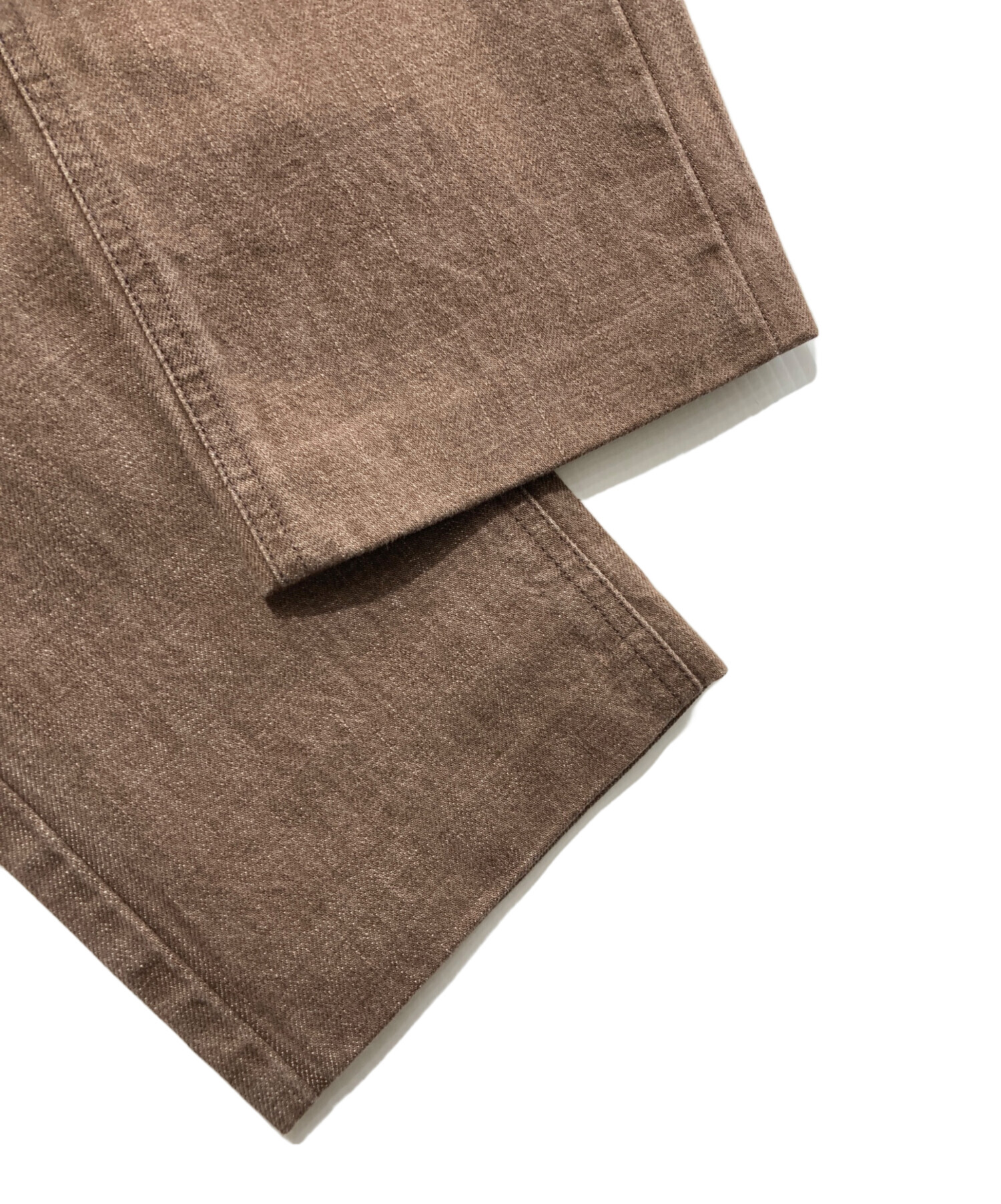 中古・古着通販】THE SHISHIKUI (シシクイ) デニムパンツ ブラウン