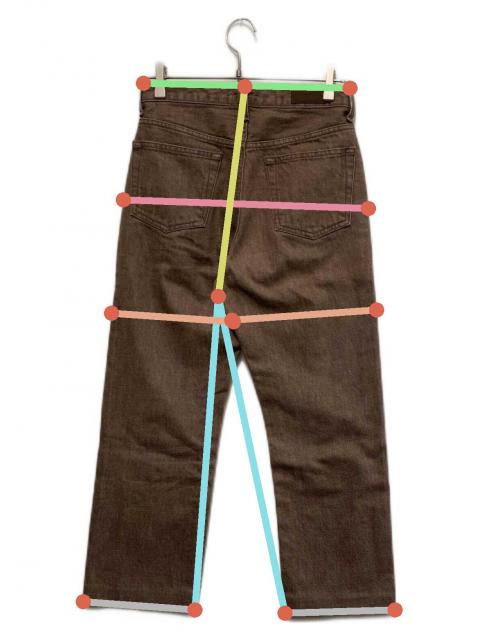 中古・古着通販】THE SHISHIKUI (シシクイ) デニムパンツ ブラウン