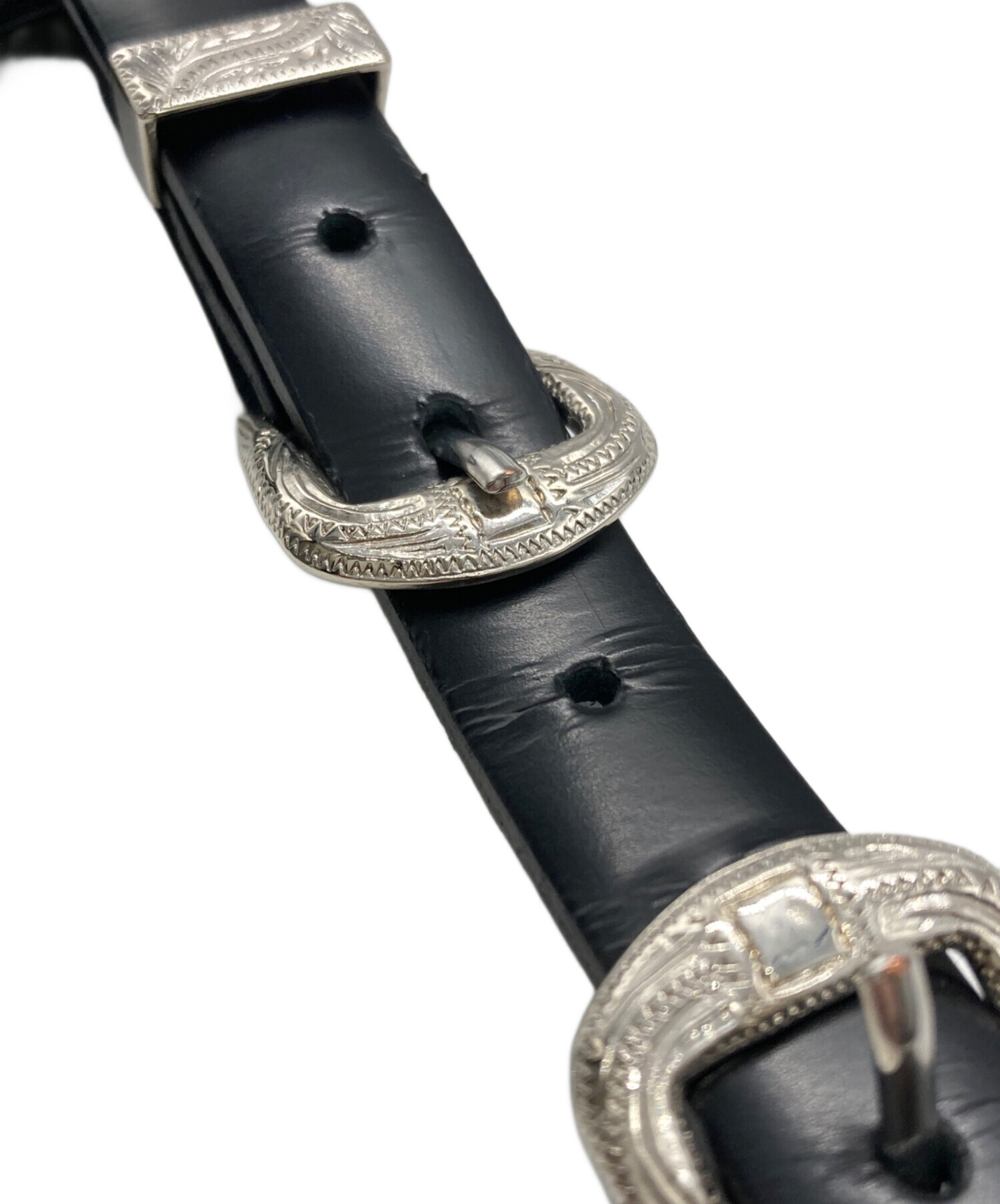 TOGA PULLA トーガ ブラックレザーベルト TOGA PULLA（トーガ プルラ） ベルト - ブラック レディース