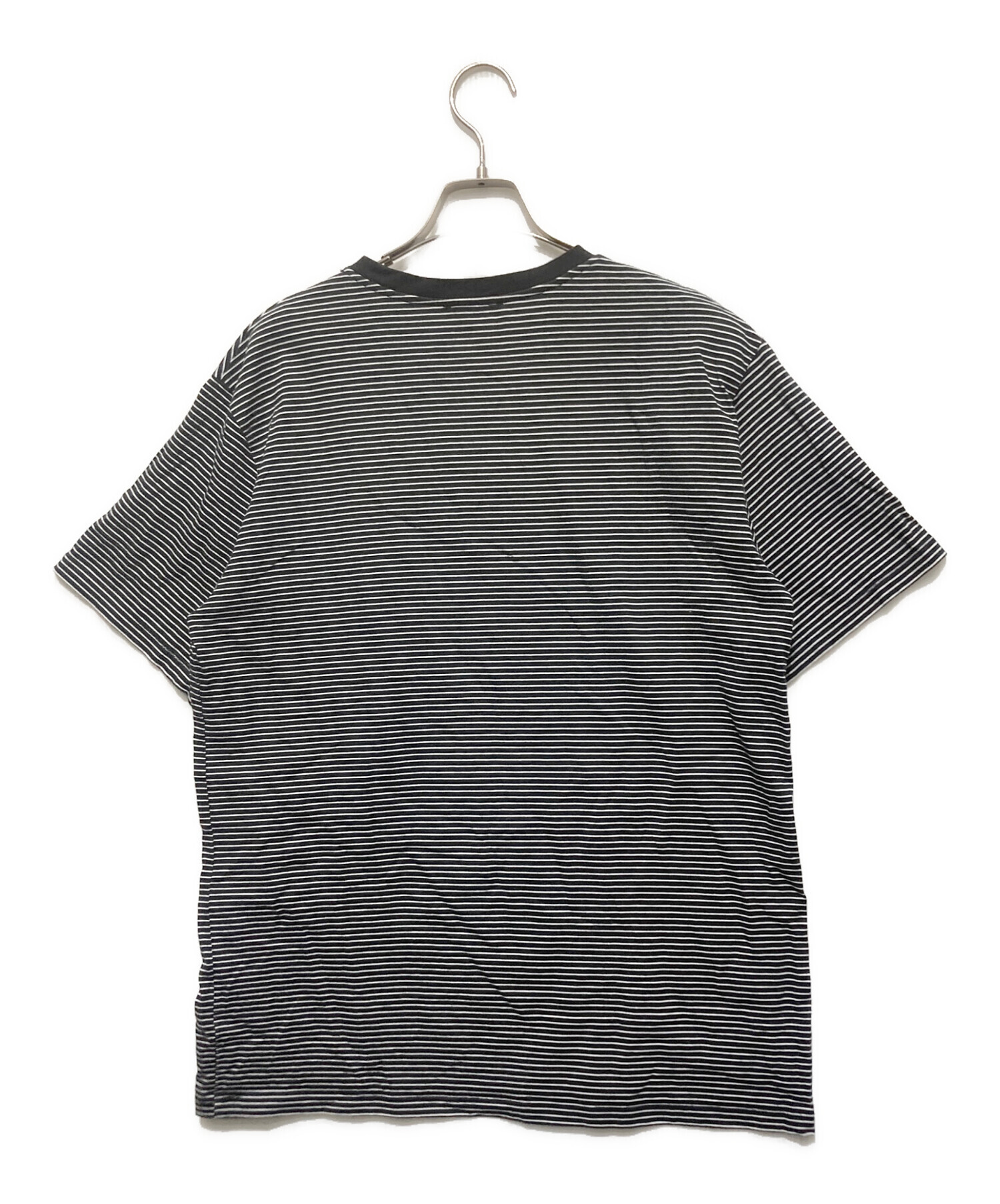 中古・古着通販】A.P.C. (アーペーセー) ボーダーカットソー ブラック 