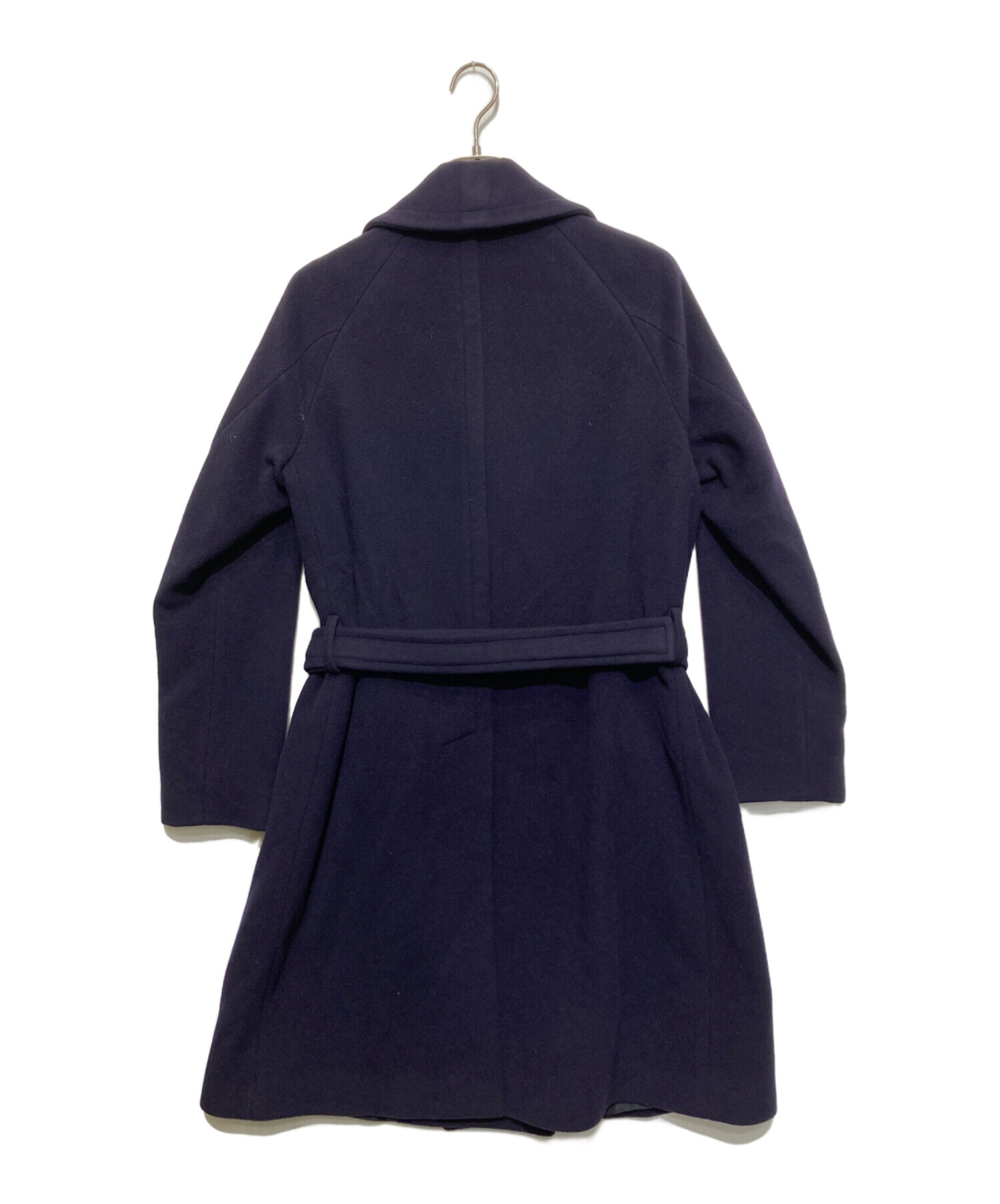 中古・古着通販】HEVO (イーヴォ) ウールコート ネイビー サイズ:44