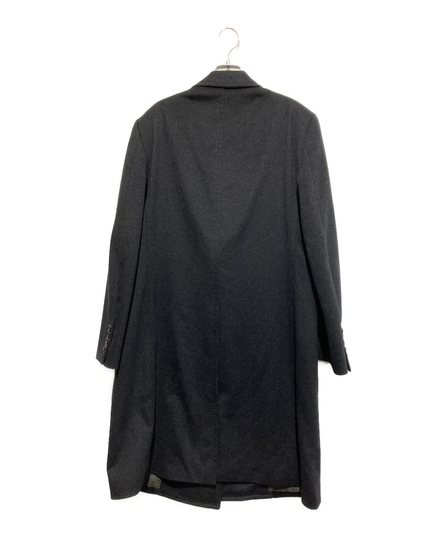 美品【リチャードジェームス】ブラック チェスターコート カシミヤ RICHARD JAMES リチャードジェームス チェスターコート カシミヤ Mens