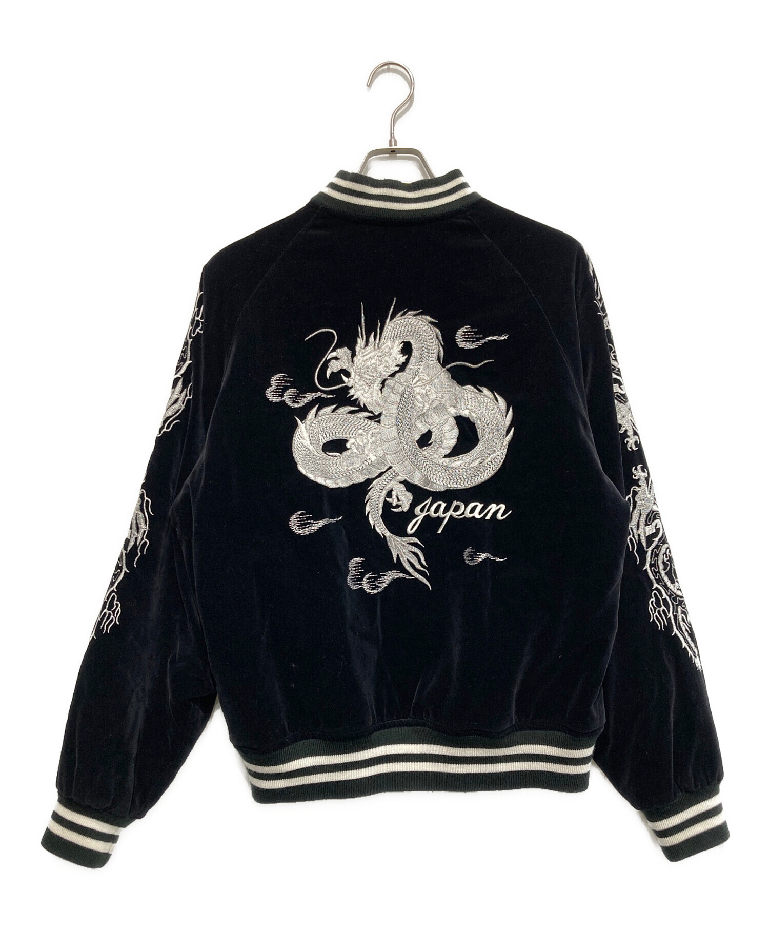 中古・古着通販】hoshihime (ホシヒメ) ベロアスカジャン ブラック