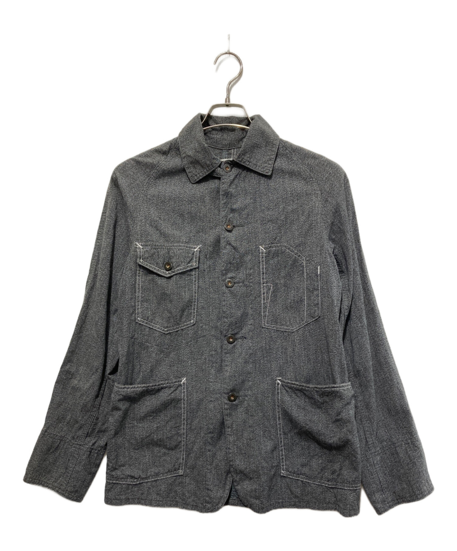 【新品】POST O'ALLS カバーオール シャンブレー USA製 Lサイズ 中古・古着通販】POST O'ALLS (ポストオーバーオールズ) シャンブレー