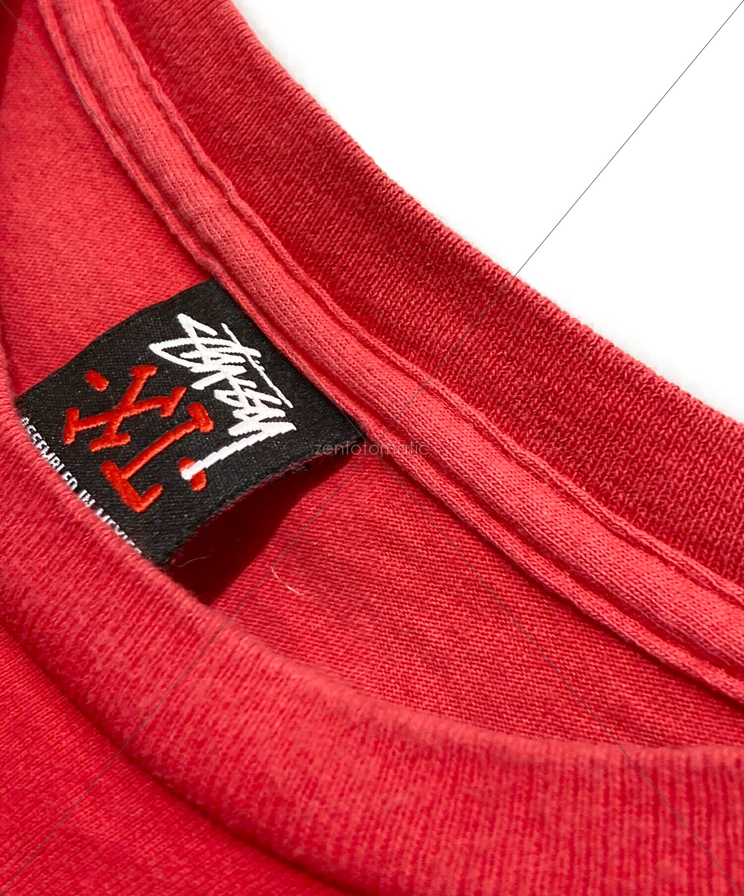 中古・古着通販】stussy (ステューシー) プリントTシャツ レッド 