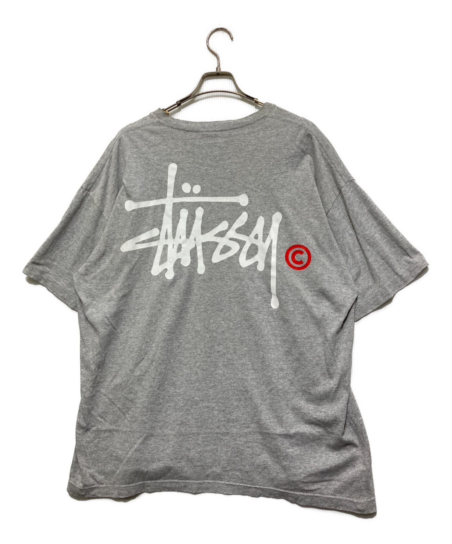 中古・古着通販】stussy (ステューシー) プリントTシャツ グレー