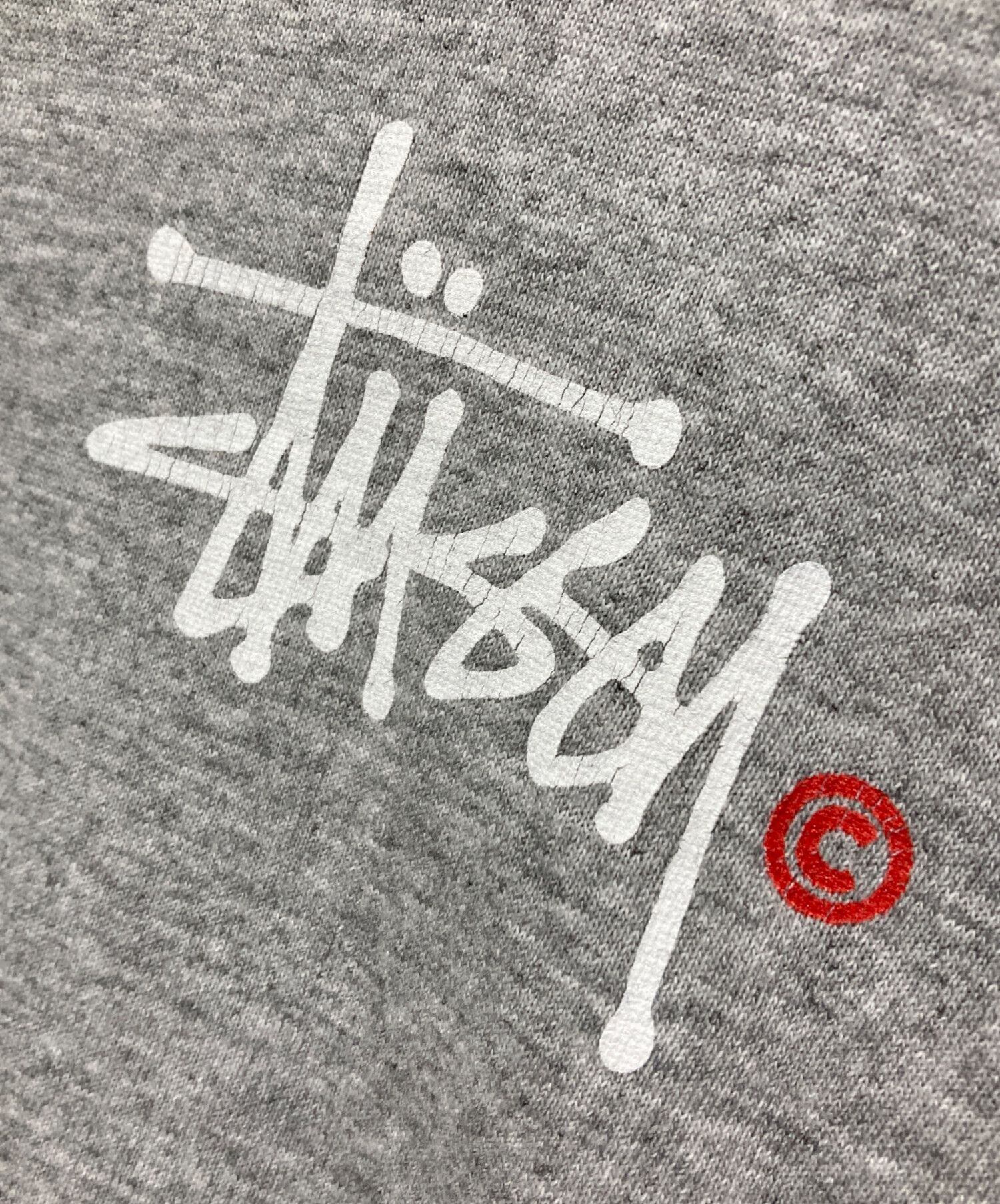 中古・古着通販】stussy (ステューシー) プリントTシャツ グレー