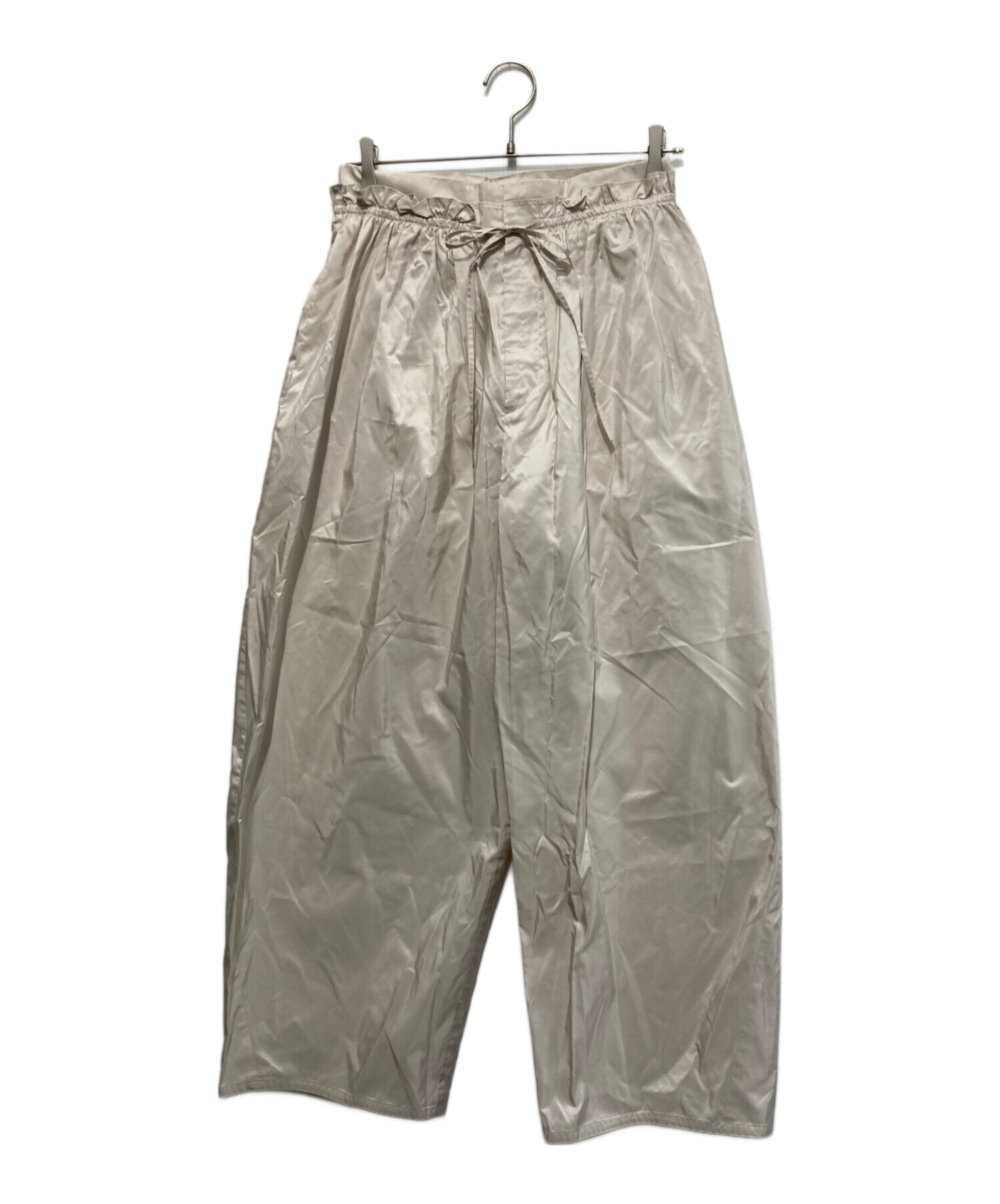 中古・古着通販】Drawer (ドゥロワー) シルクパンツ ベージュ サイズ