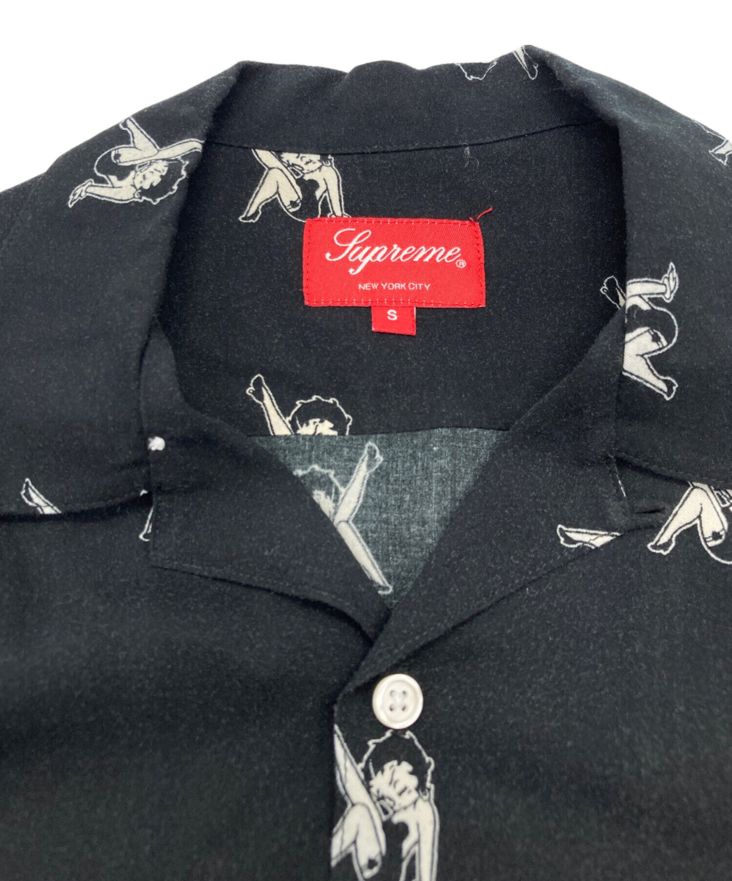 中古・古着通販】SUPREME (シュプリーム) Betty Boop Shirt ブラック