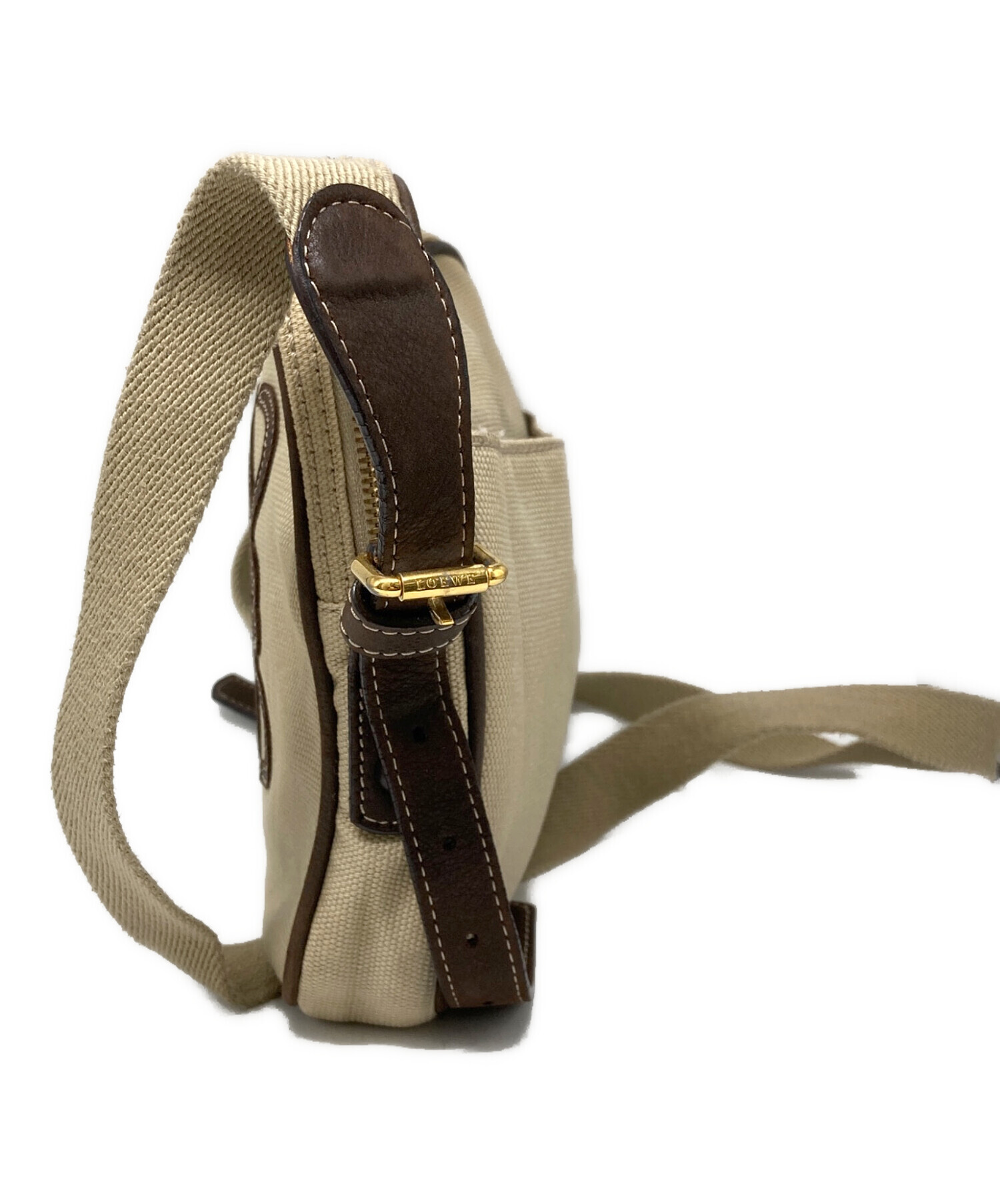 中古・古着通販】LOEWE (ロエベ) アナグラムスクエアショルダーバッグ 