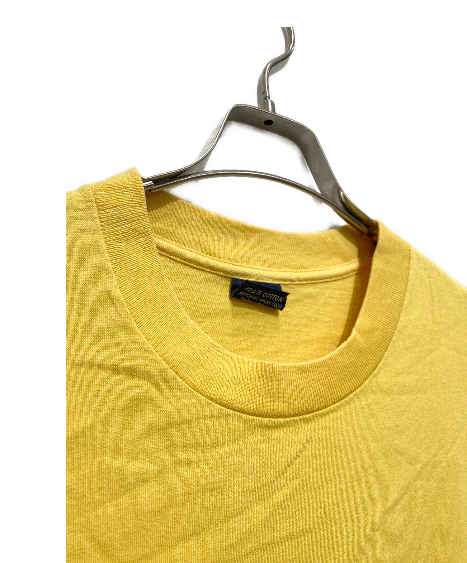 中古・古着通販】stussy (ステューシー) プリントTシャツ イエロー 