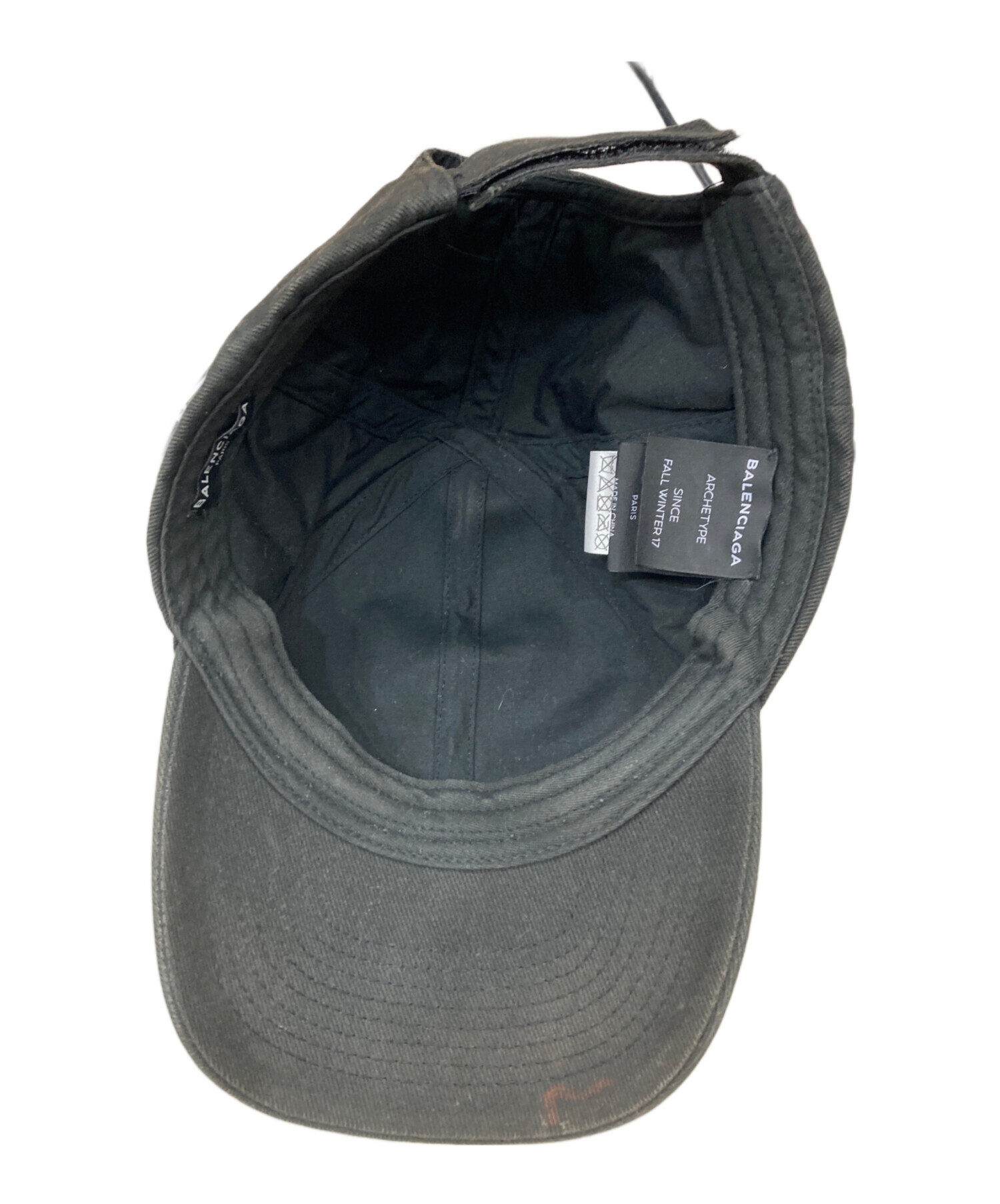 中古・古着通販】BALENCIAGA (バレンシアガ) キャップ ブラック