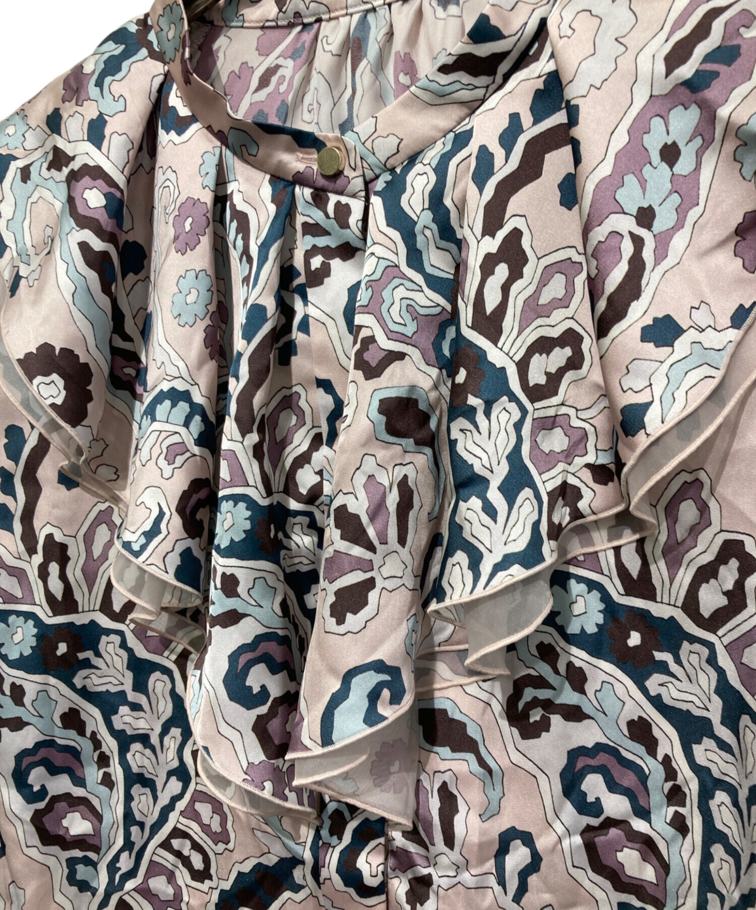 中古・古着通販】ANAYI (アナイ) モダンペイズリー ブラウス ピンク