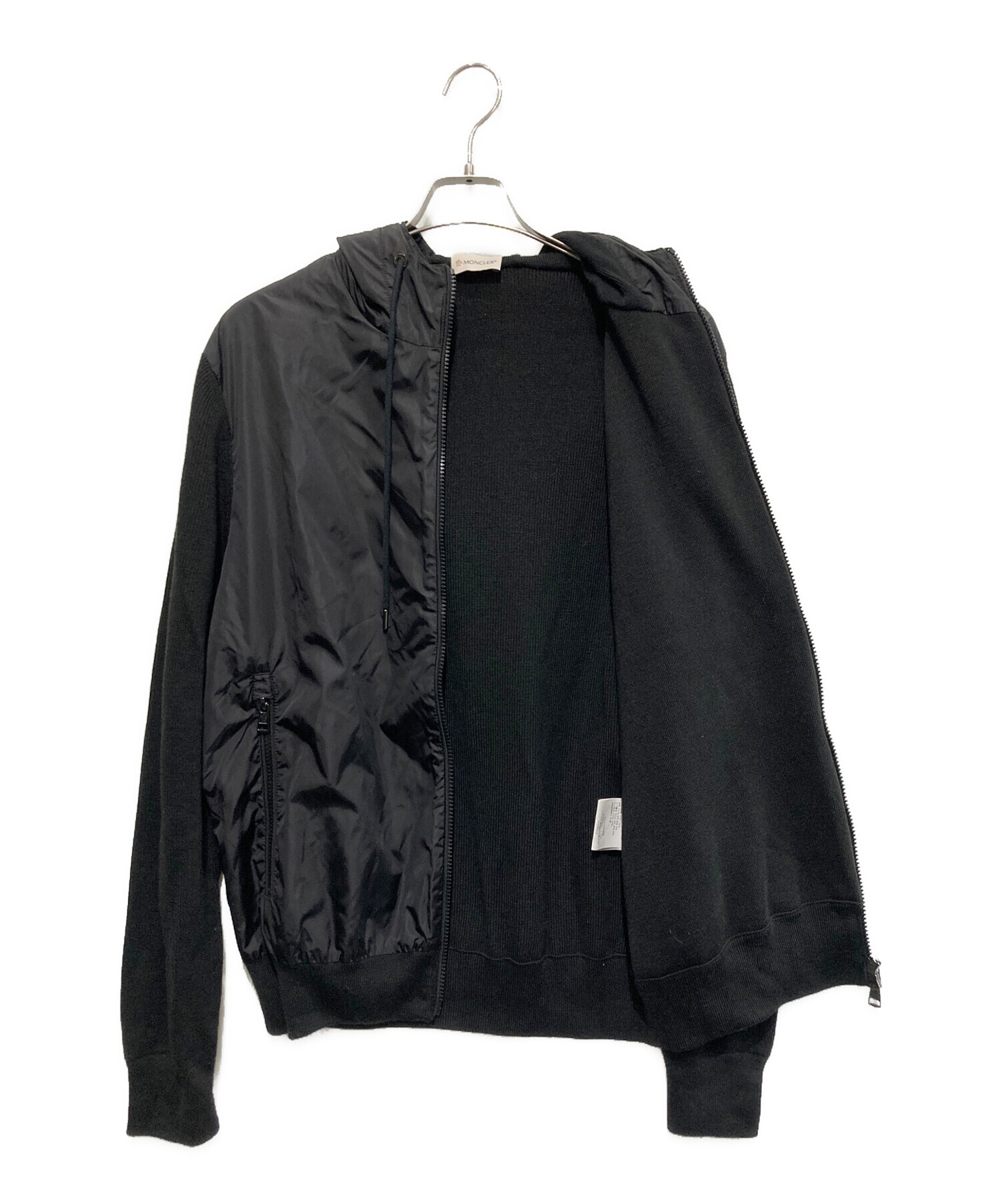 中古・古着通販】MONCLER (モンクレール) ナイロン切替ニットジップ