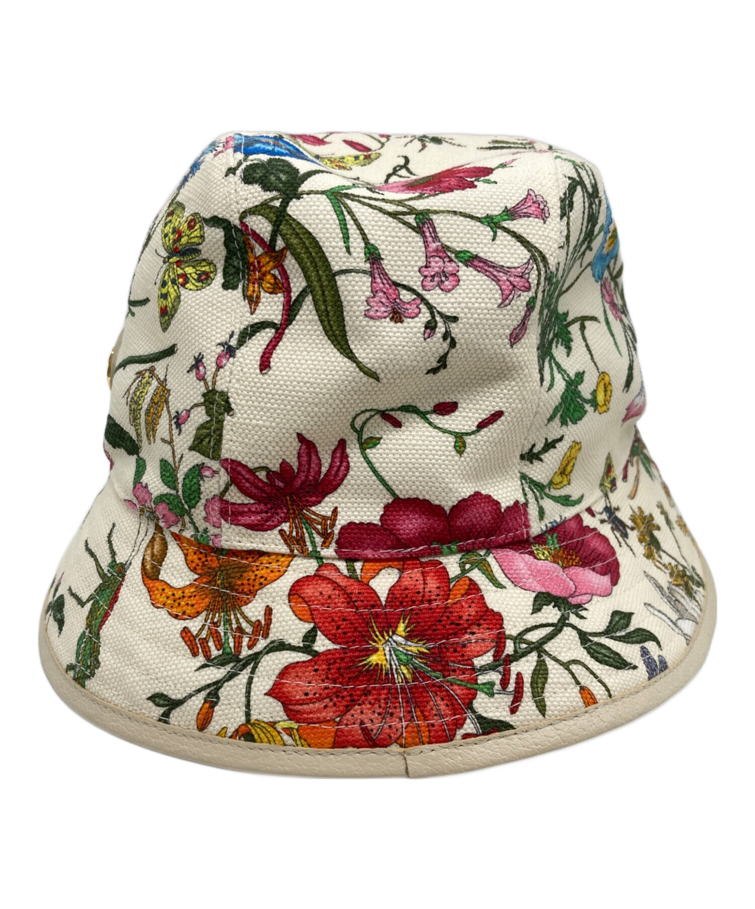 GUCCI グッチ フローラ 花柄 バケットハット 帽子 ハット ピンク GGキャンバス バケットハット ・ピンク | GUCCI公式