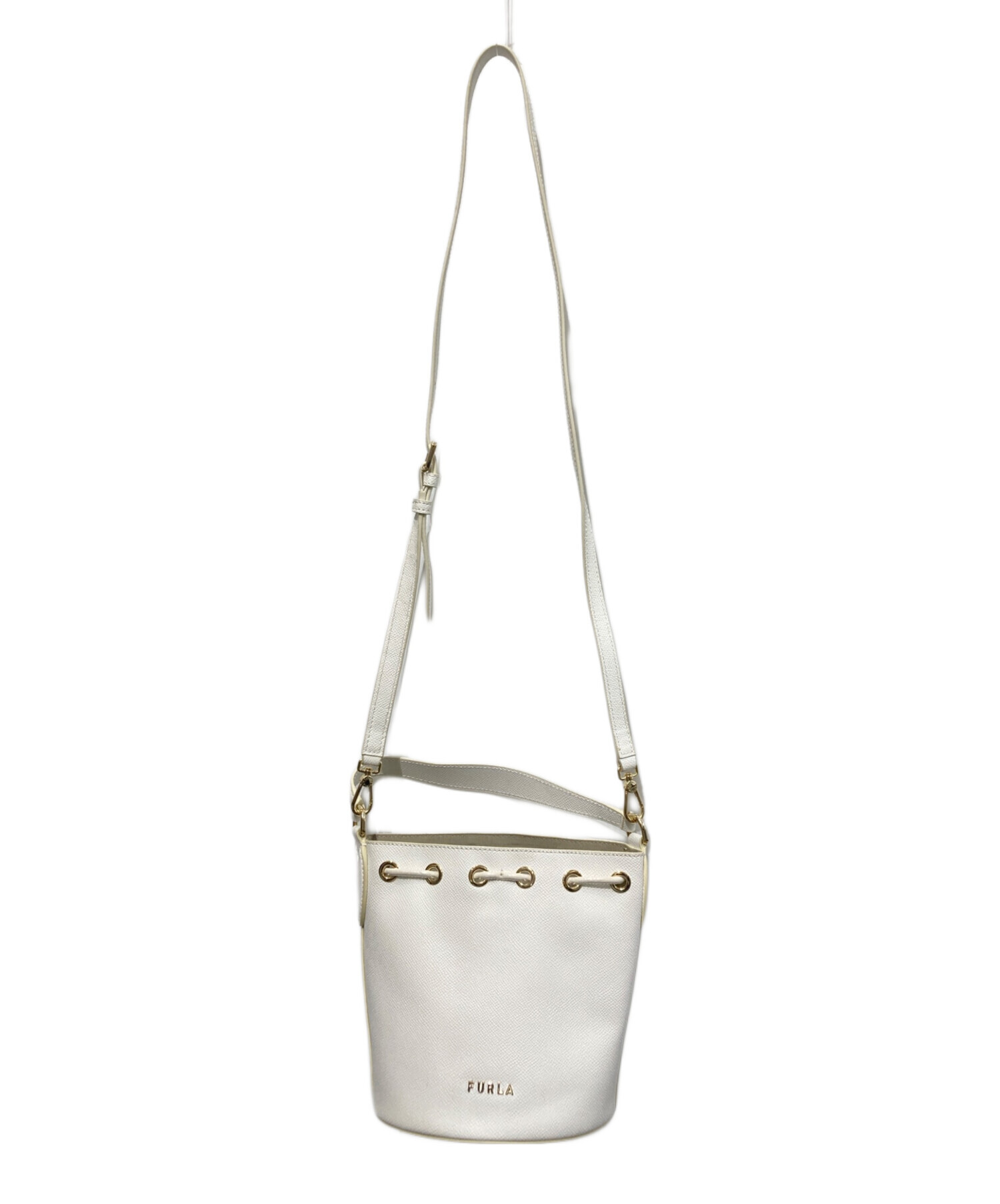 中古・古着通販】FURLA (フルラ) クリオ バケットバッグ ホワイト 