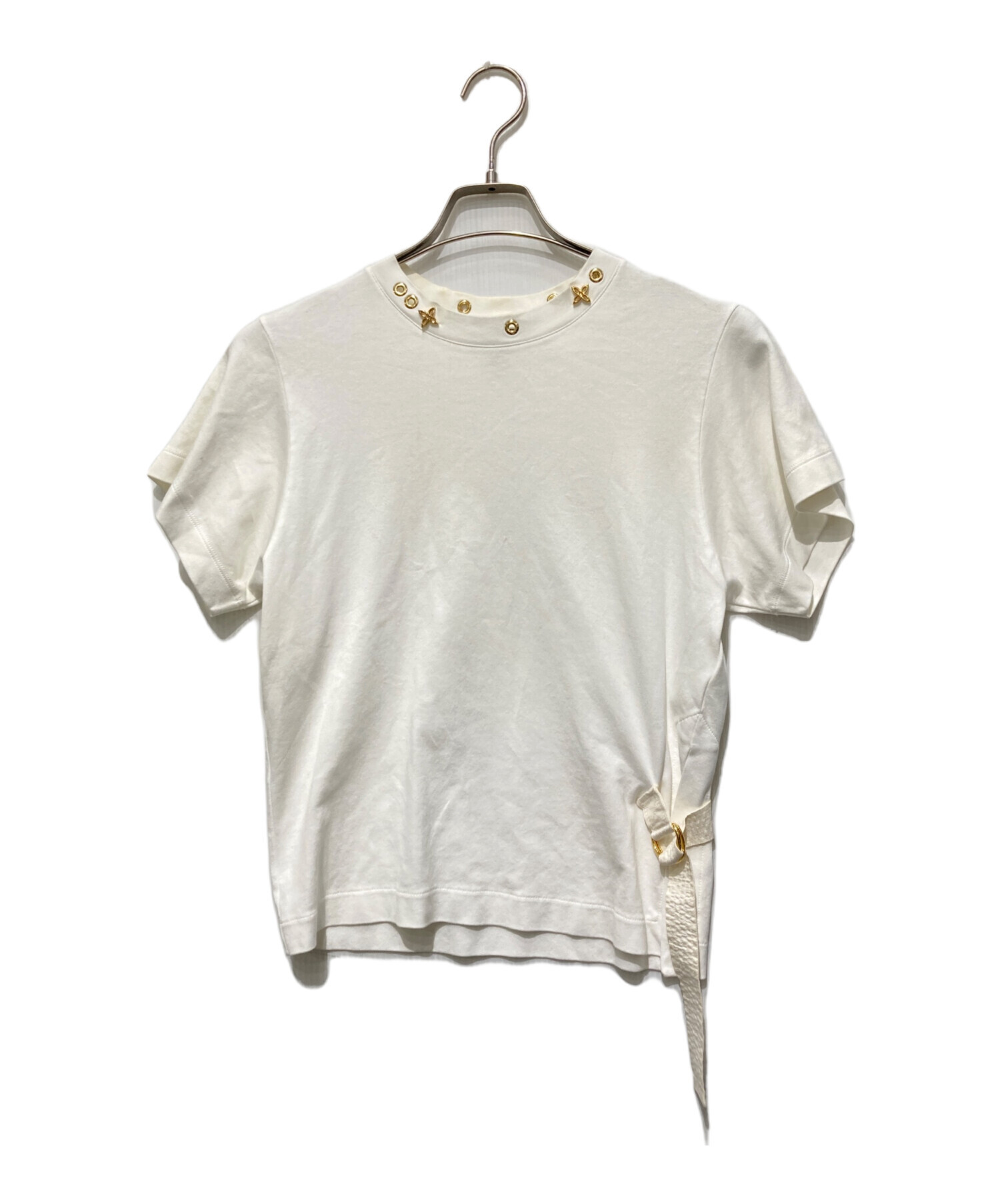 LOUIS VUITTON ホワイト サイドライン　半袖Tシャツ Sサイズ 中古・古着通販】LOUIS VUITTON (ルイ ヴィトン) サイドストラップ T