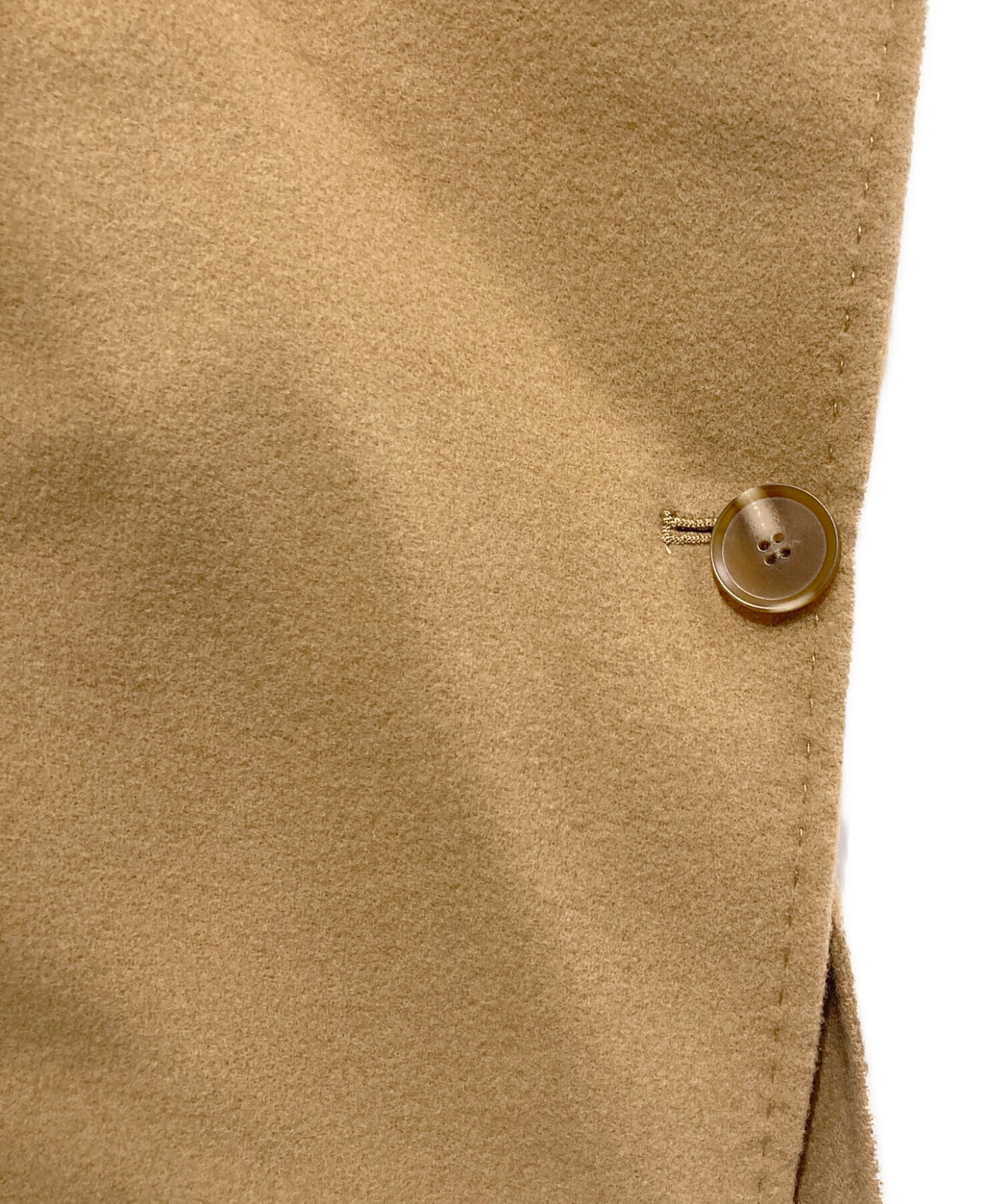 中古・古着通販】OHGA (オオガ) リバーポンチョ ベージュ サイズ:Free