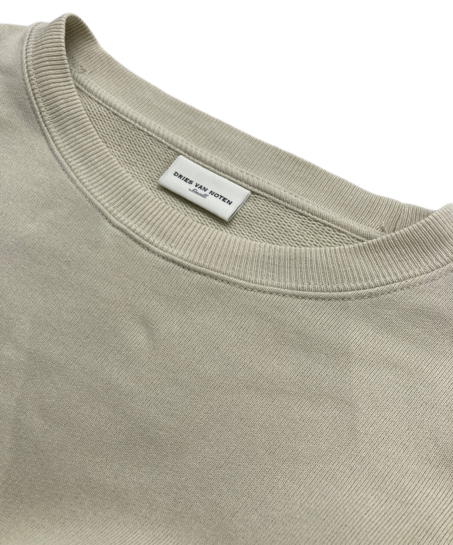 Dries Van Noten スウェット L ベージュ 中古・古着通販】DRIES VAN NOTEN (ドリスヴァンノッテン) クルー