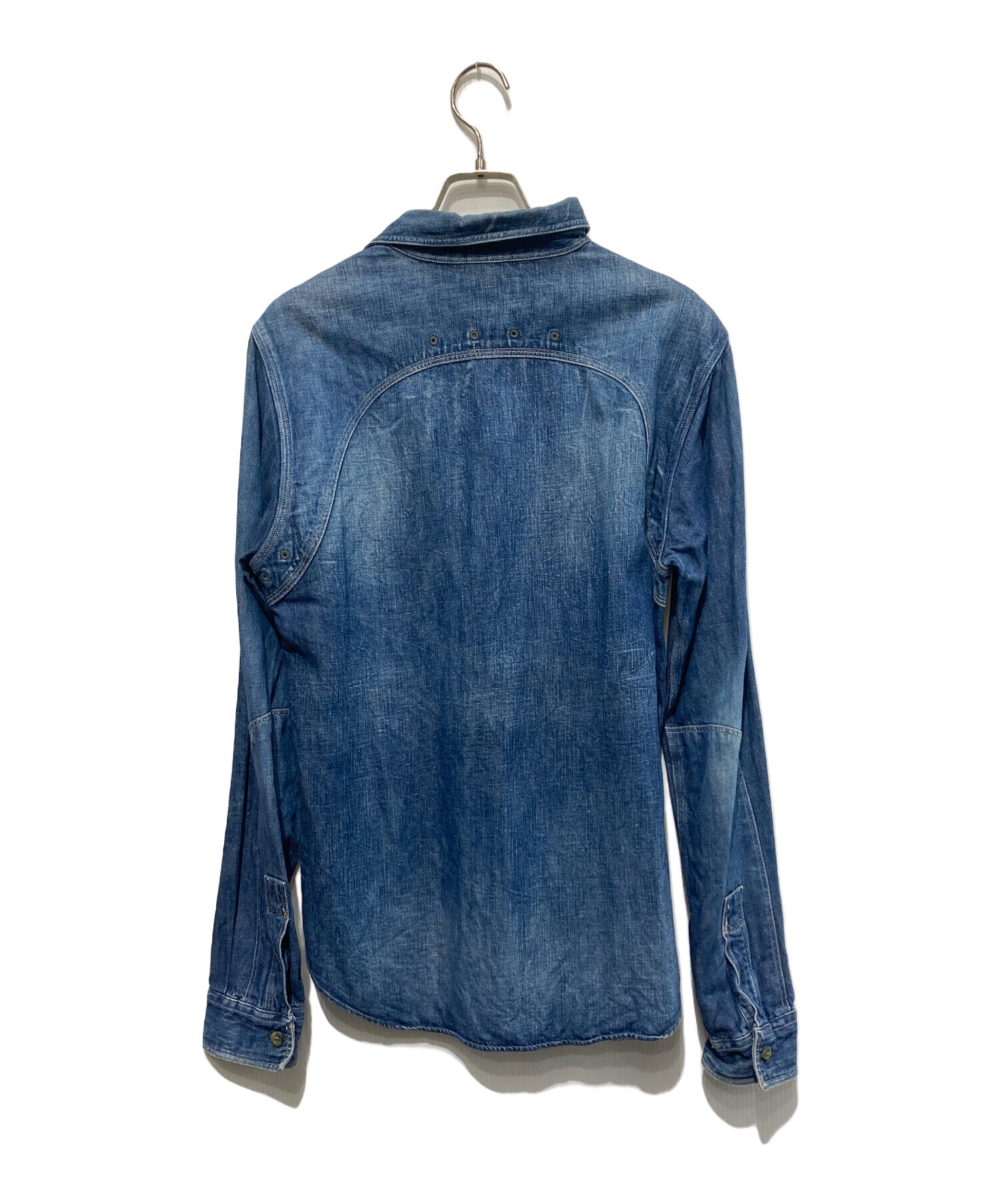 RRL XL デニムシャツ　ヴィンテージ　古着 中古・古着通販】RRL (ダブルアールエル) デニムウエスタンシャツ