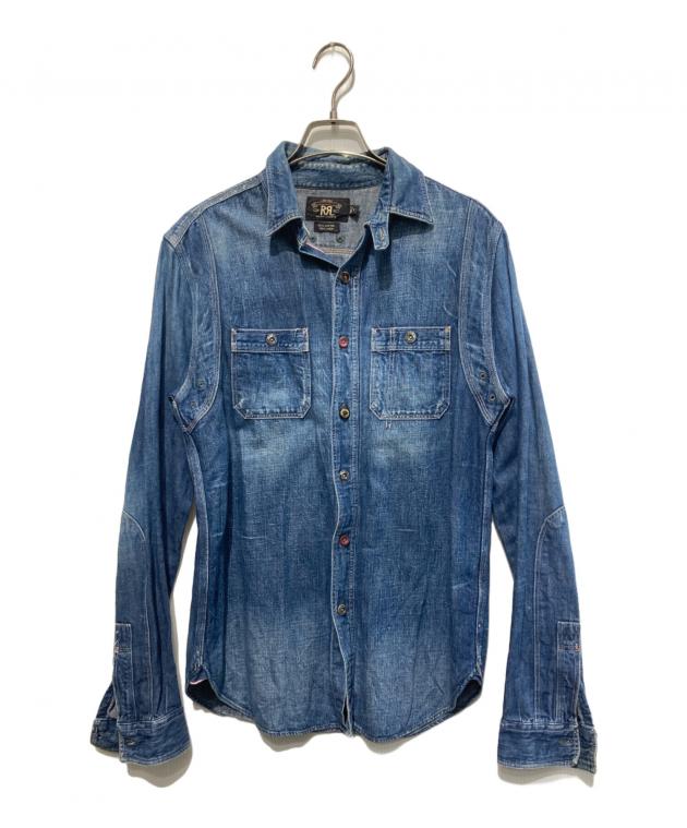 中古・古着通販】RRL (ダブルアールエル) デニムウエスタンシャツ 