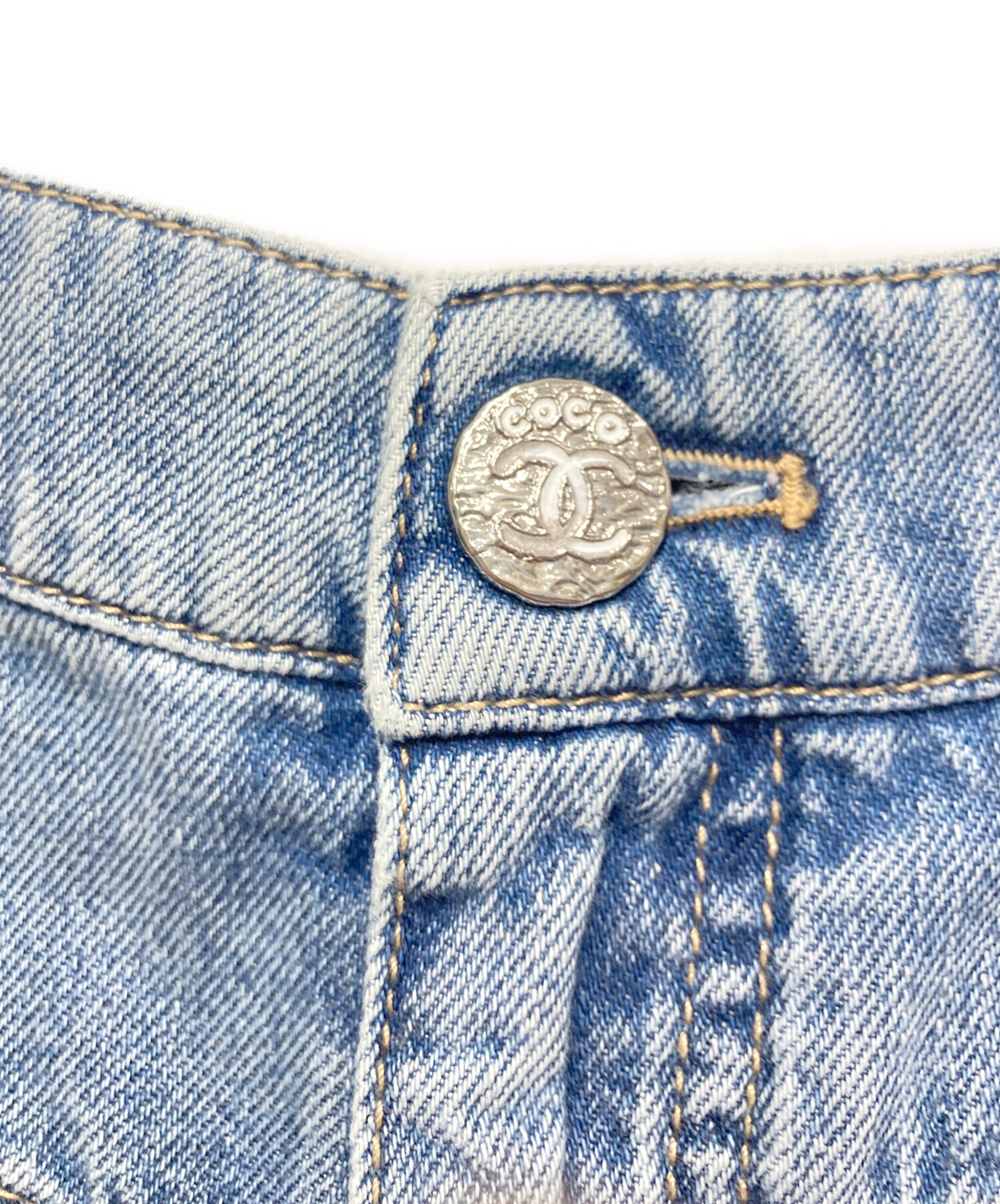 中古・古着通販】CHANEL (シャネル) ココビーチデニムパンツ