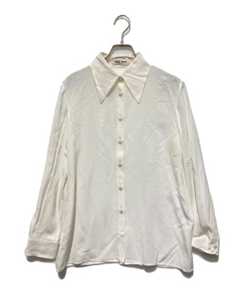 中古・古着通販】MIU MIU (ミュウミュウ) 長袖シャツ ホワイト サイズ