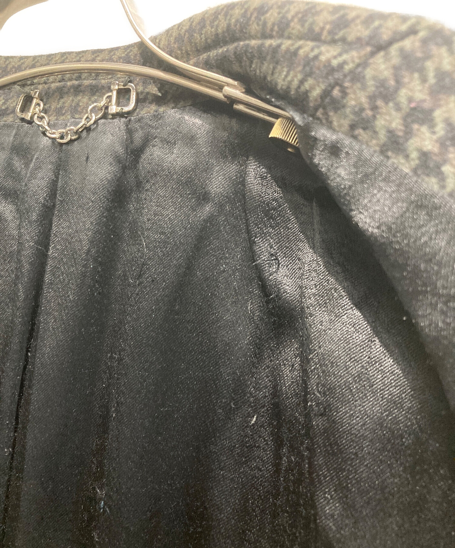 中古・古着通販】GUCCI (グッチ) ハウンドトゥース チェスターコート 