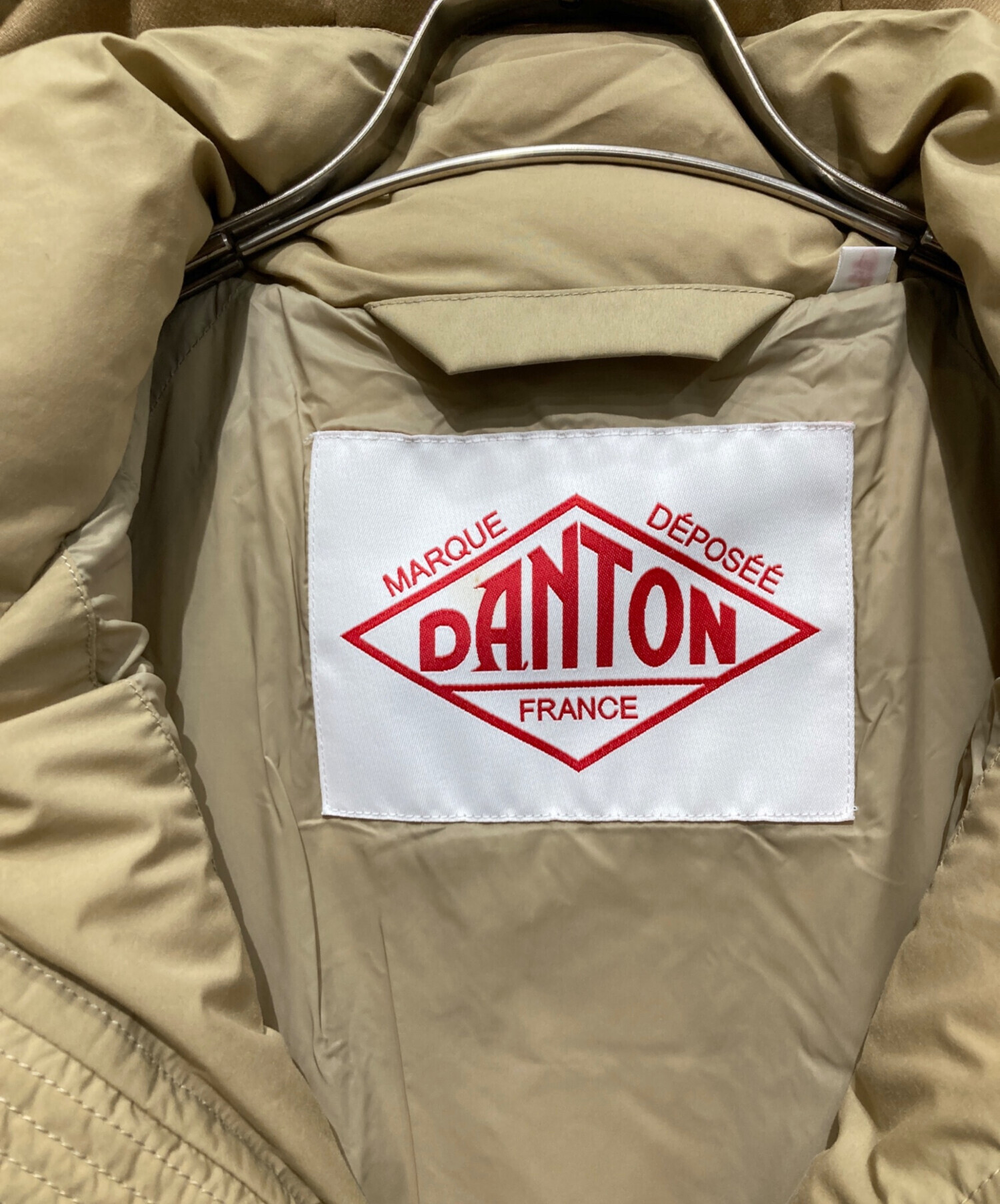 Danton ダウンジャケット サイズ36 ベージュ Danton（ダントン） ダウンジャケット 36 ベージュ レディース