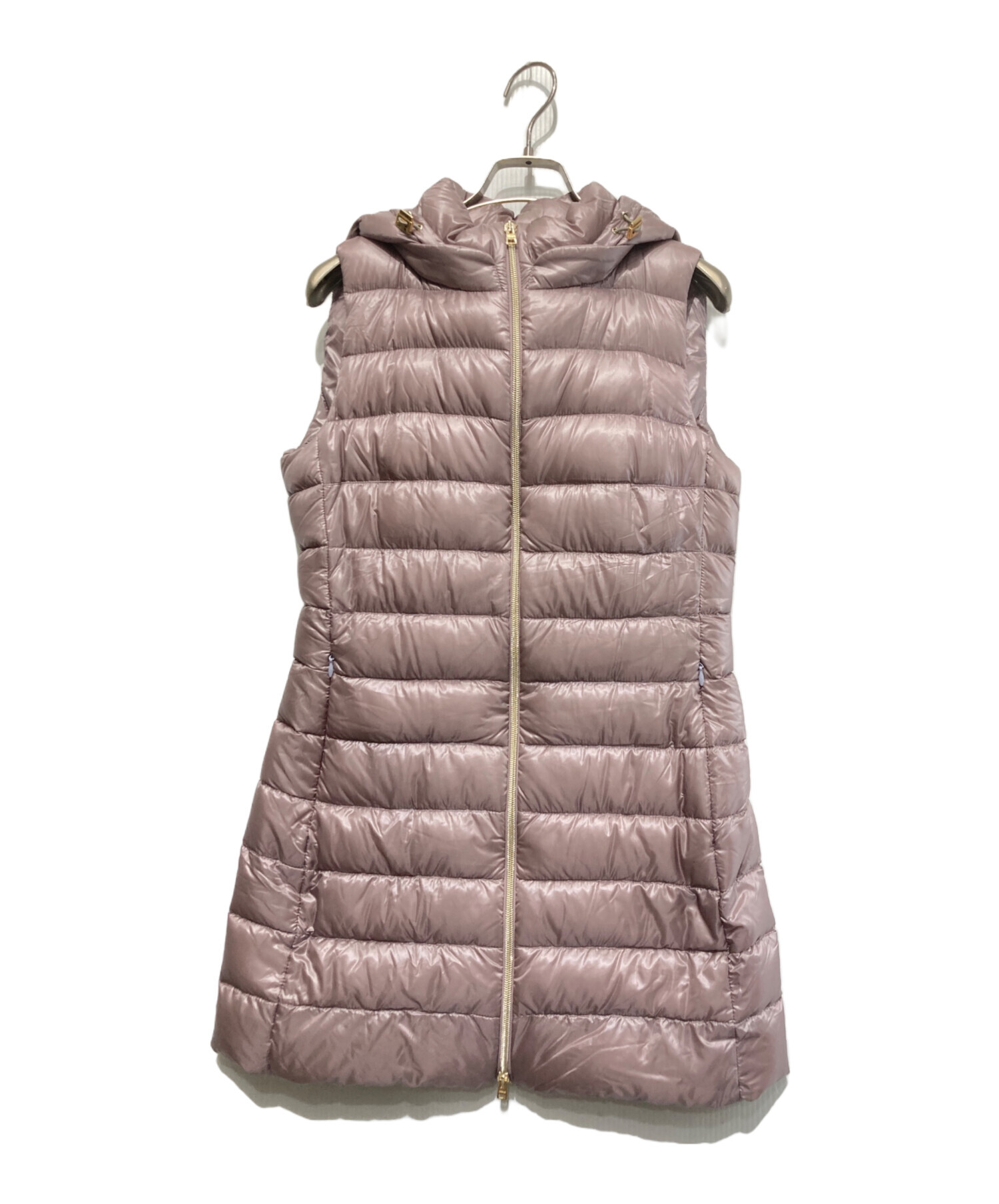 【未使用】HERNO ヘルノ　ダウンベスト　キャメル×ピンク　38サイズ 中古・古着通販】HERNO (ヘルノ) ダウンベスト ピンク サイズ:42