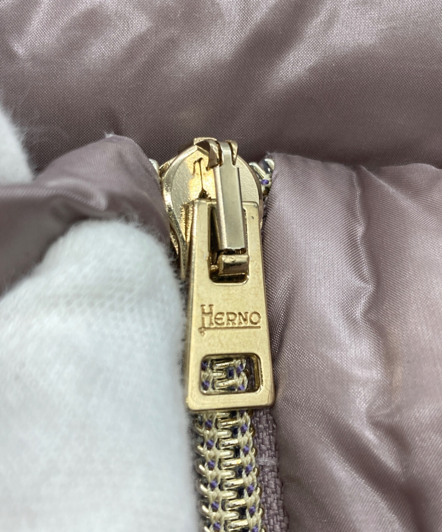 中古・古着通販】HERNO (ヘルノ) ダウンベスト ピンク サイズ:42