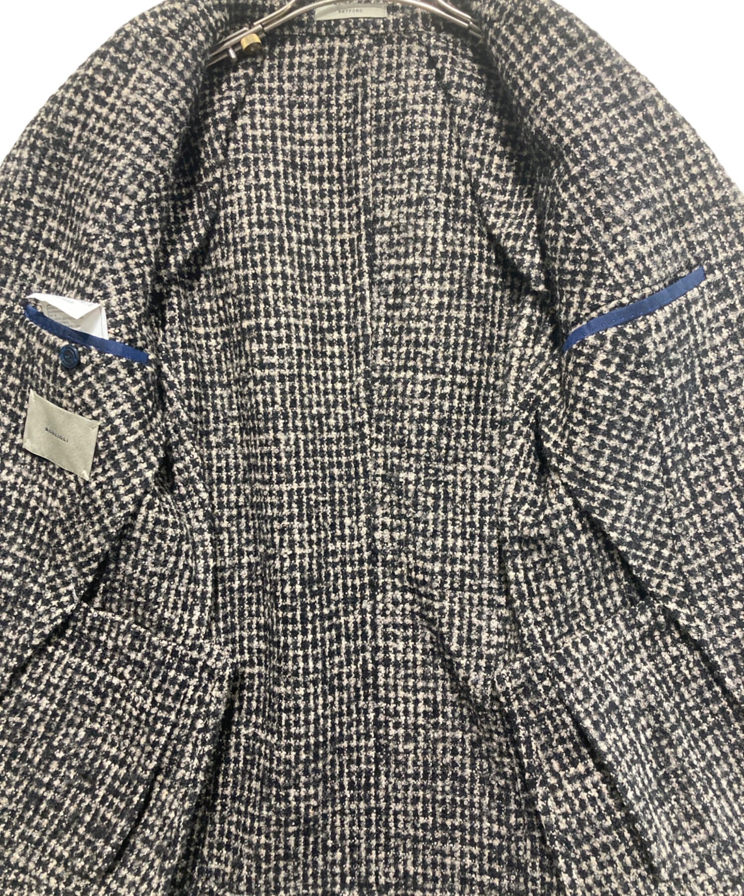 中古・古着通販】BOGLIOLI (ボリオリ) ツイードテーラードジャケット