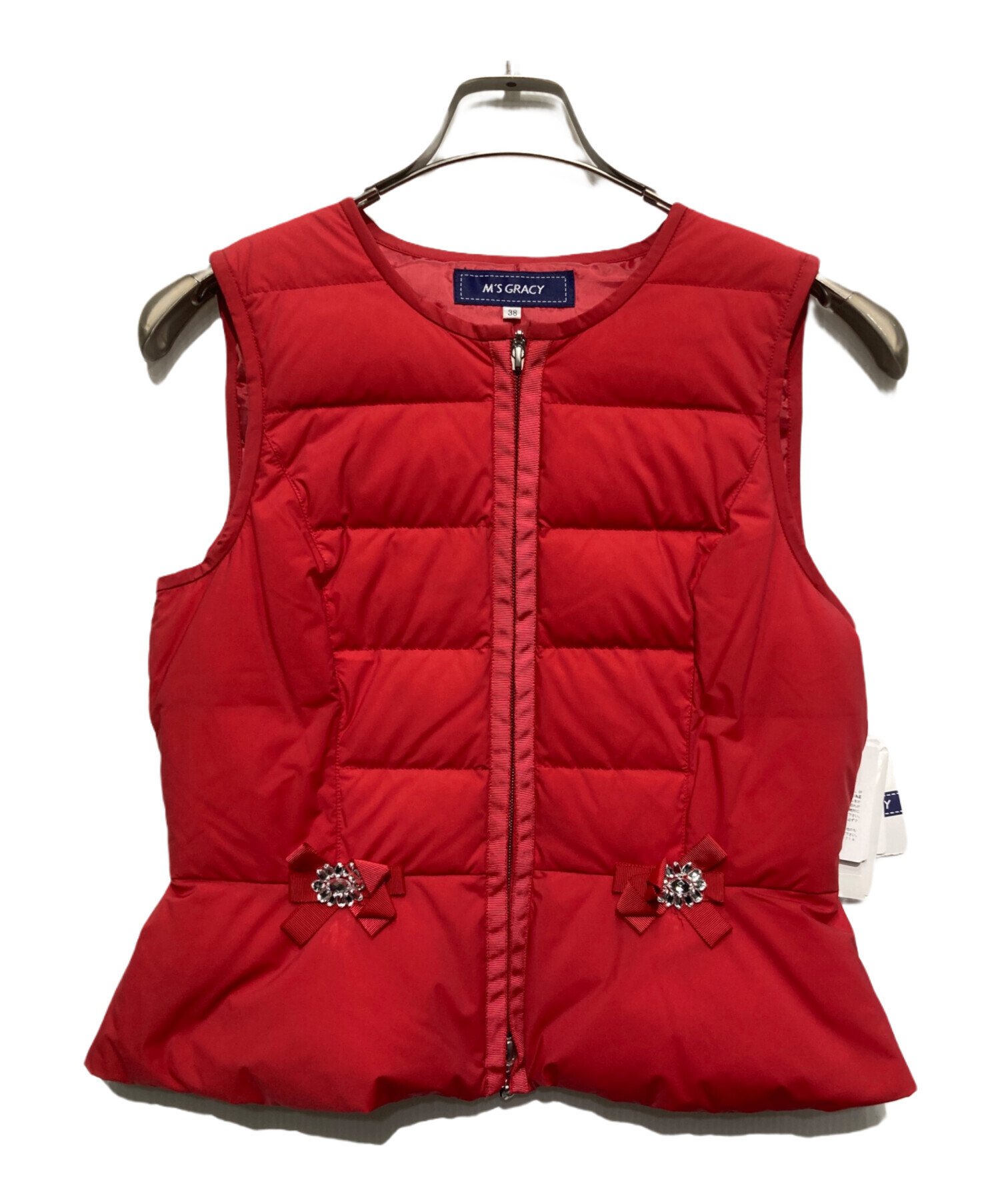 エムズグレイシー　ダウンベスト38 M'S GRACY ダウンベスト 38 ブラック