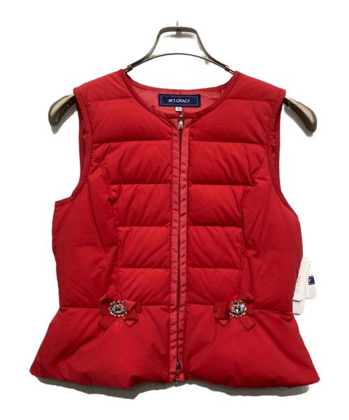 エムズグレイシー　ダウンベスト38 エムズグレイシー M'S GRACY Down Long Gillet ダウンベスト ロング 38