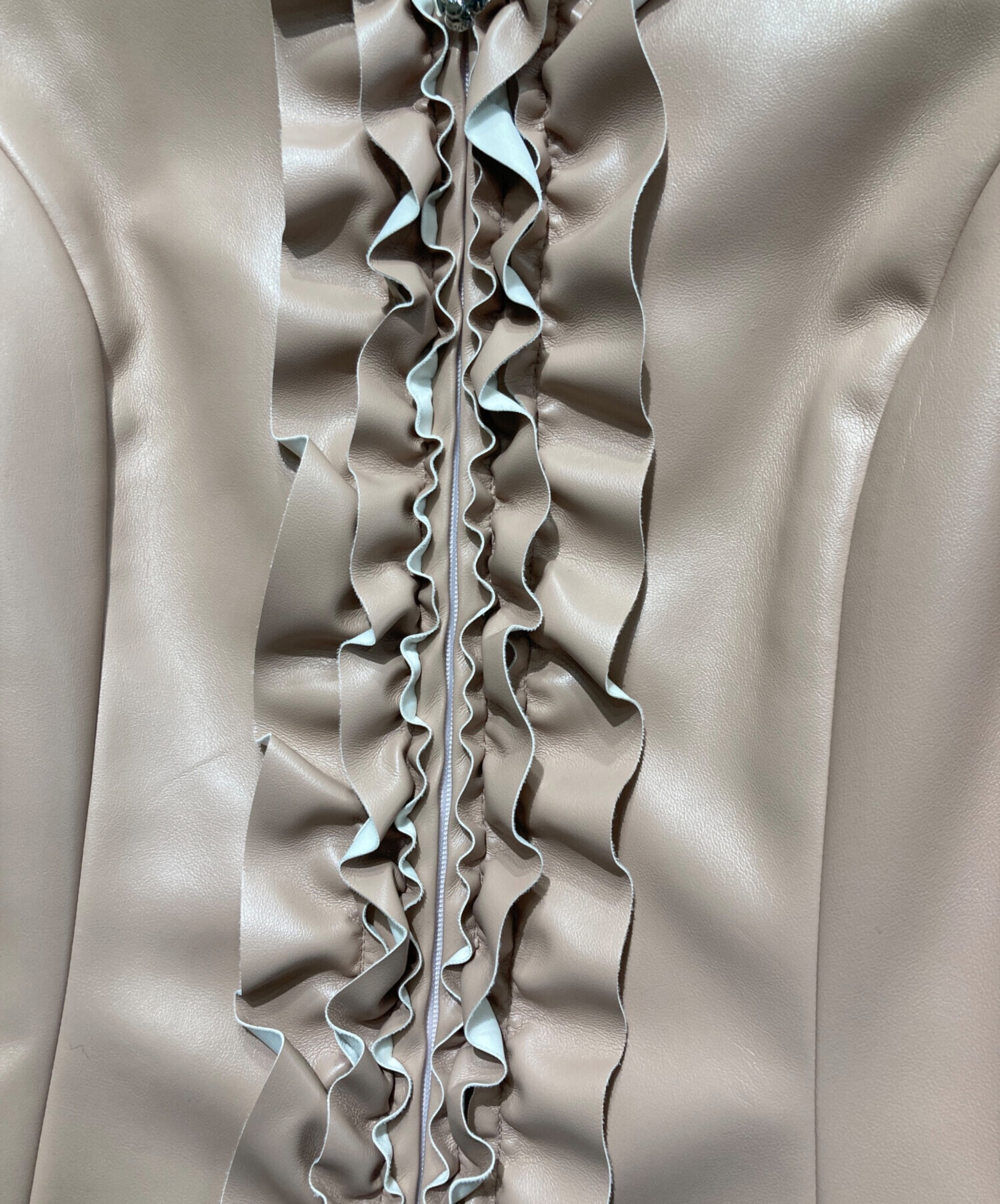 中古・古着通販】M'S GRACY (エムズグレイシー) フェイクレザーフリル