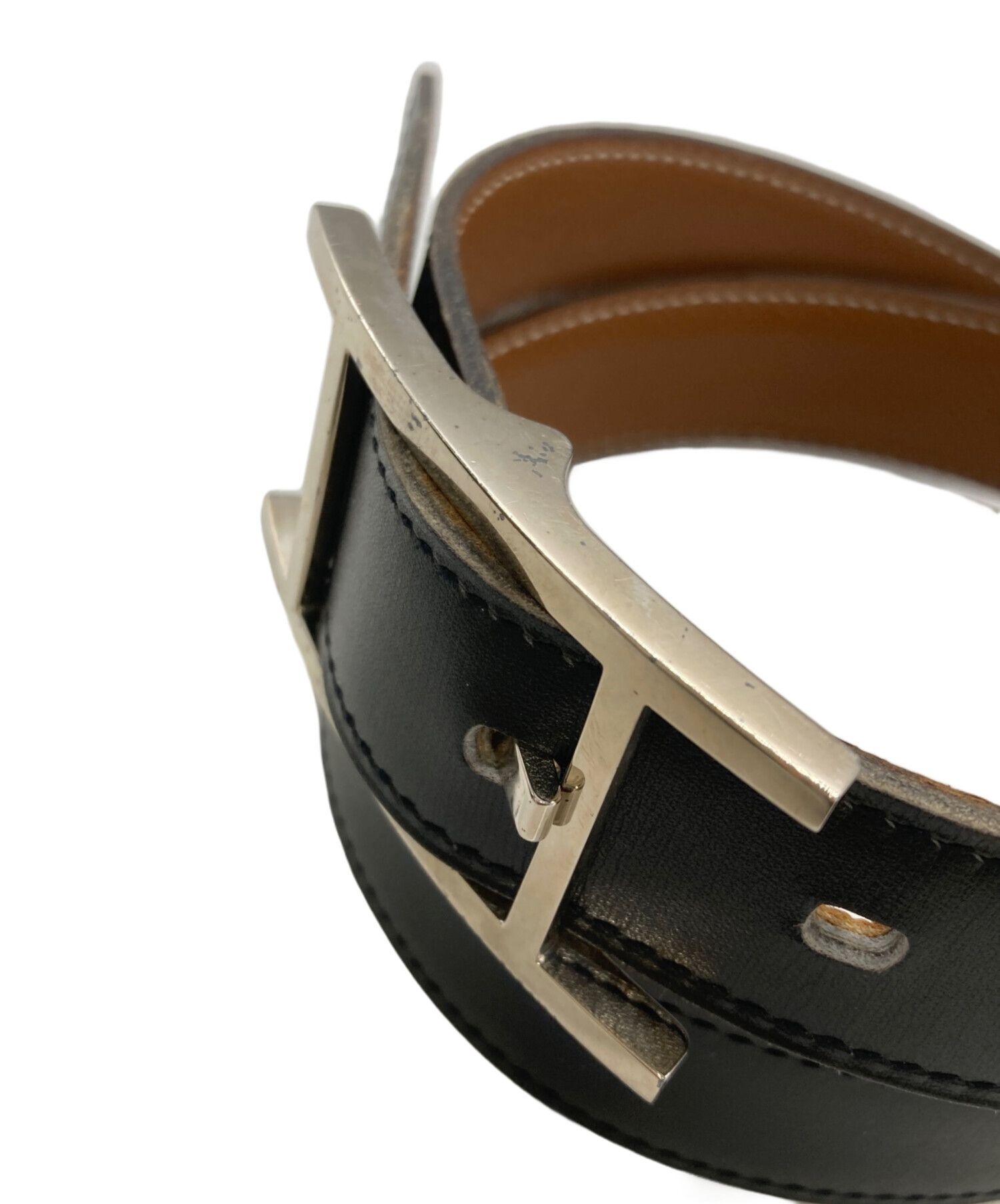 HERMES エルメス アピ Hベルト 細幅1.6cm サイズ85cm 843 HERMES エルメス アピ Hベルト 細幅1.6cm サイズ85cm 843 ファッション小物