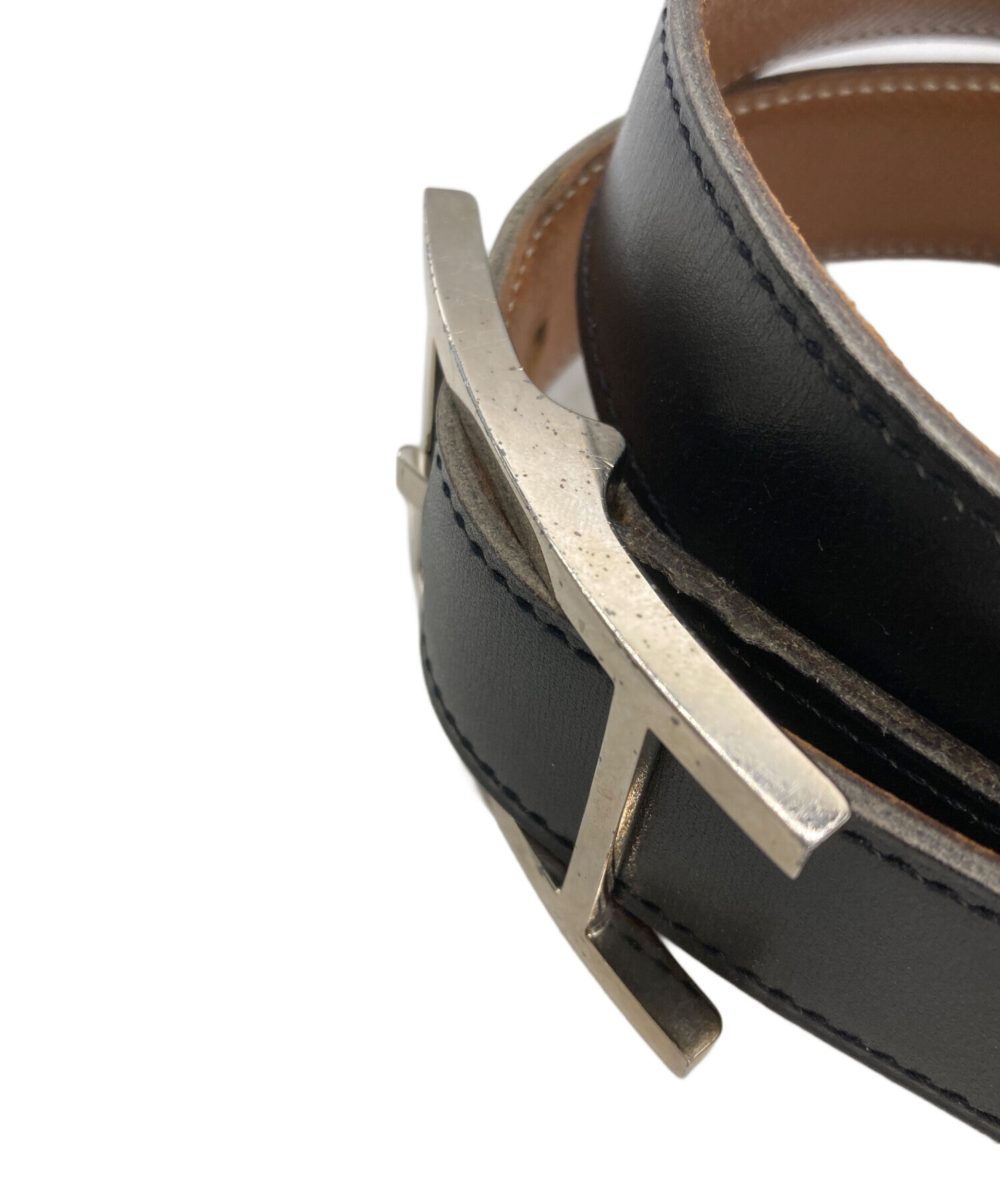 中古・古着通販】HERMES (エルメス) アピ ベルト ブラック サイズ:70