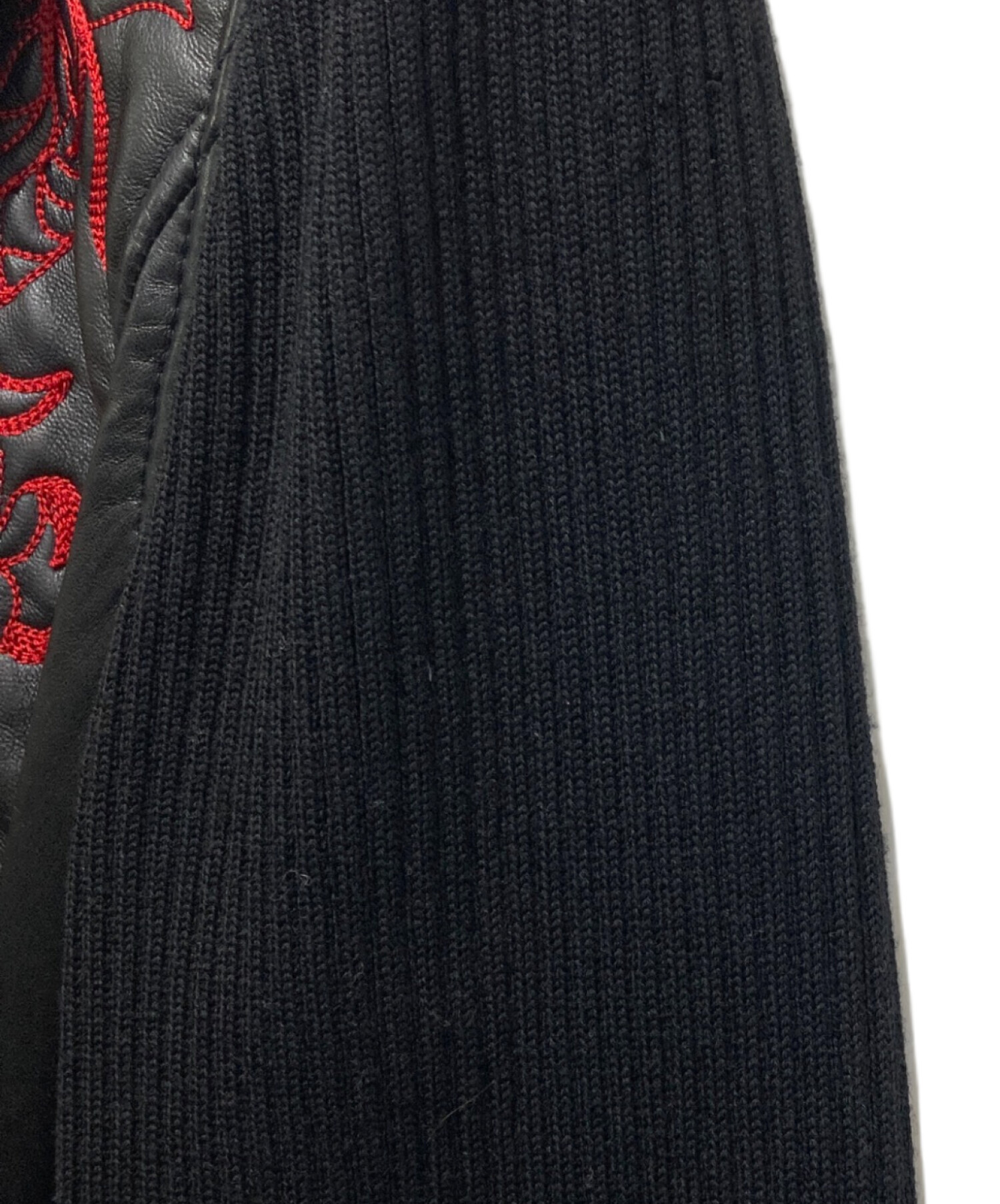 ESCADA レザー ジャケット 38号 中古・古着通販】ESCADA (エスカーダ) 刺繍ラムレザージャケット