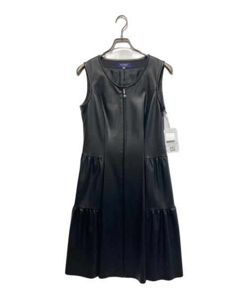 M'S GRACY*WEB掲載*フェイクレザーフリルジャンパースカート 中古・古着通販】M'S GRACY (エムズグレイシー) フェイクレザー