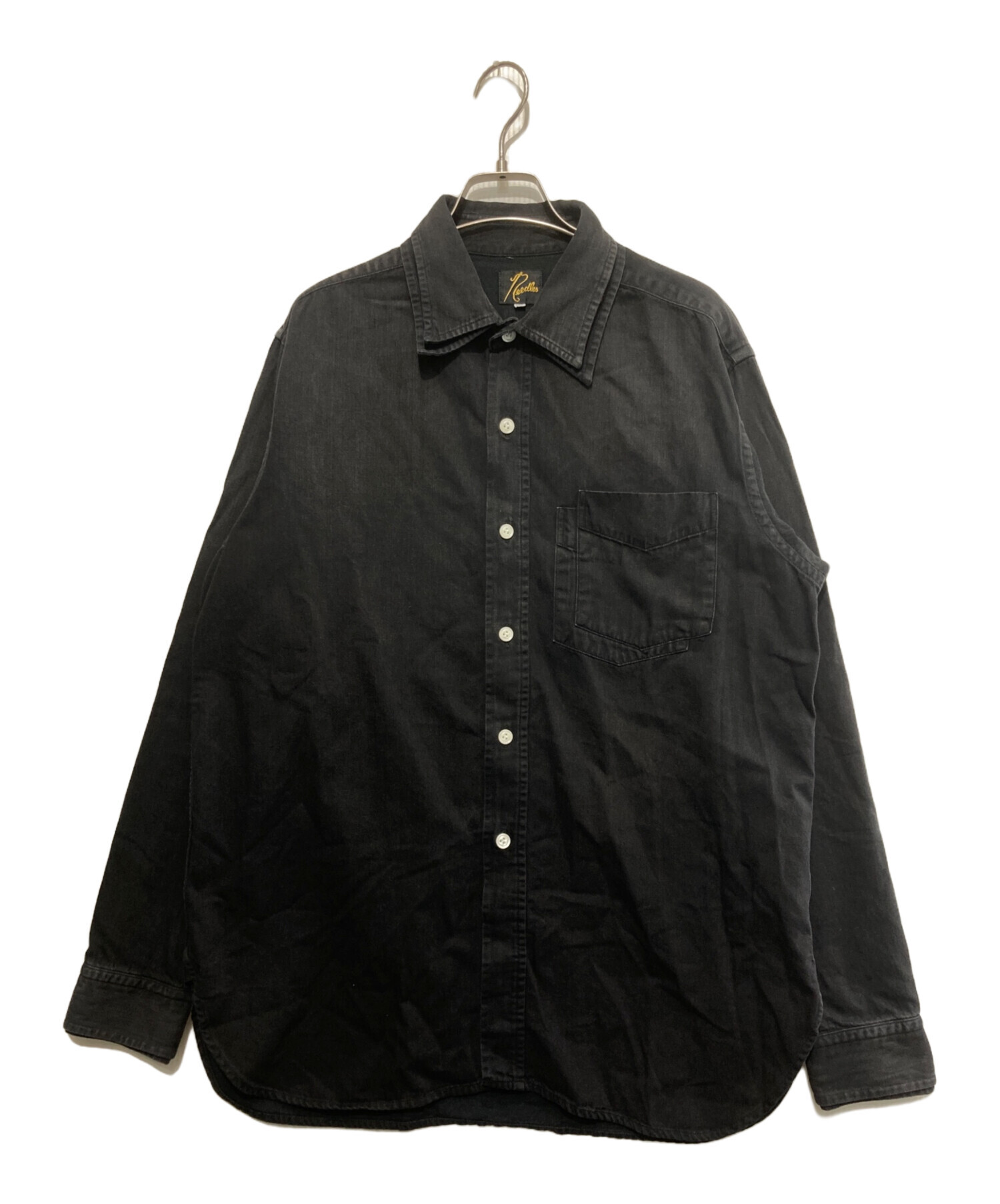 中古・古着通販】Needles (ニードルズ) ダブルカラーシャツ ブラック