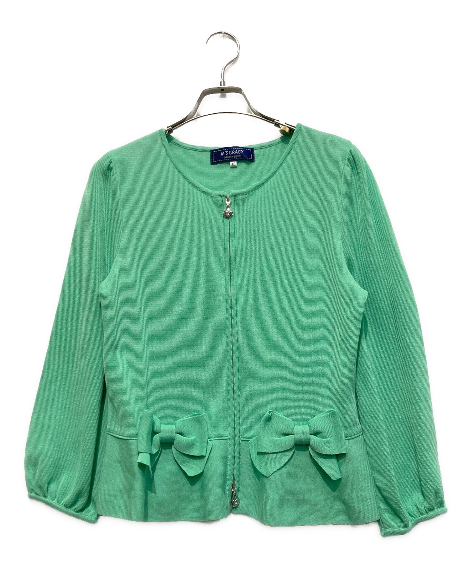 中古・古着通販】M'S GRACY (エムズグレイシー) リボンペプラムダブル