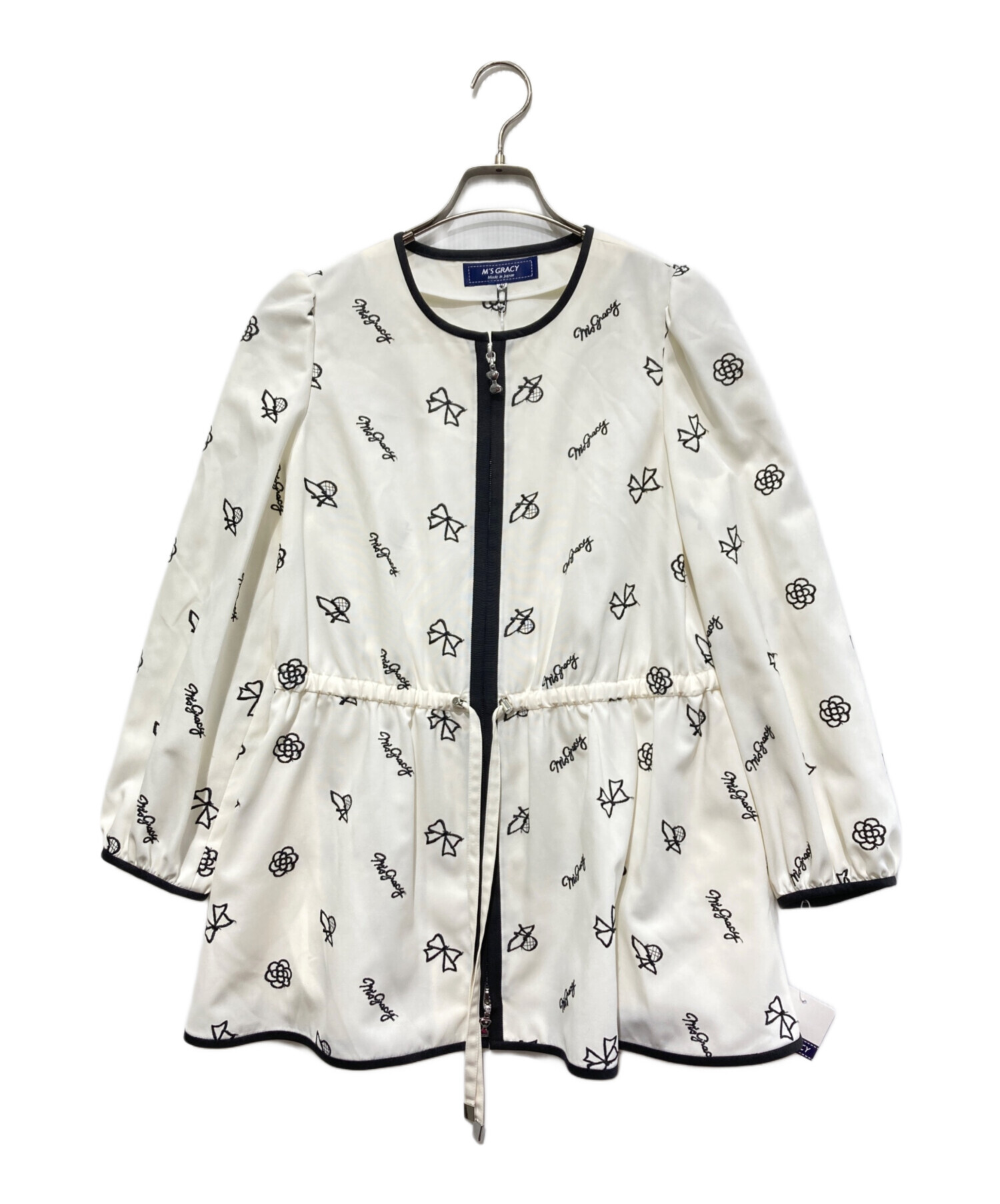 中古・古着通販】M'S GRACY (エムズグレイシー) 刺繍ジップジャケット