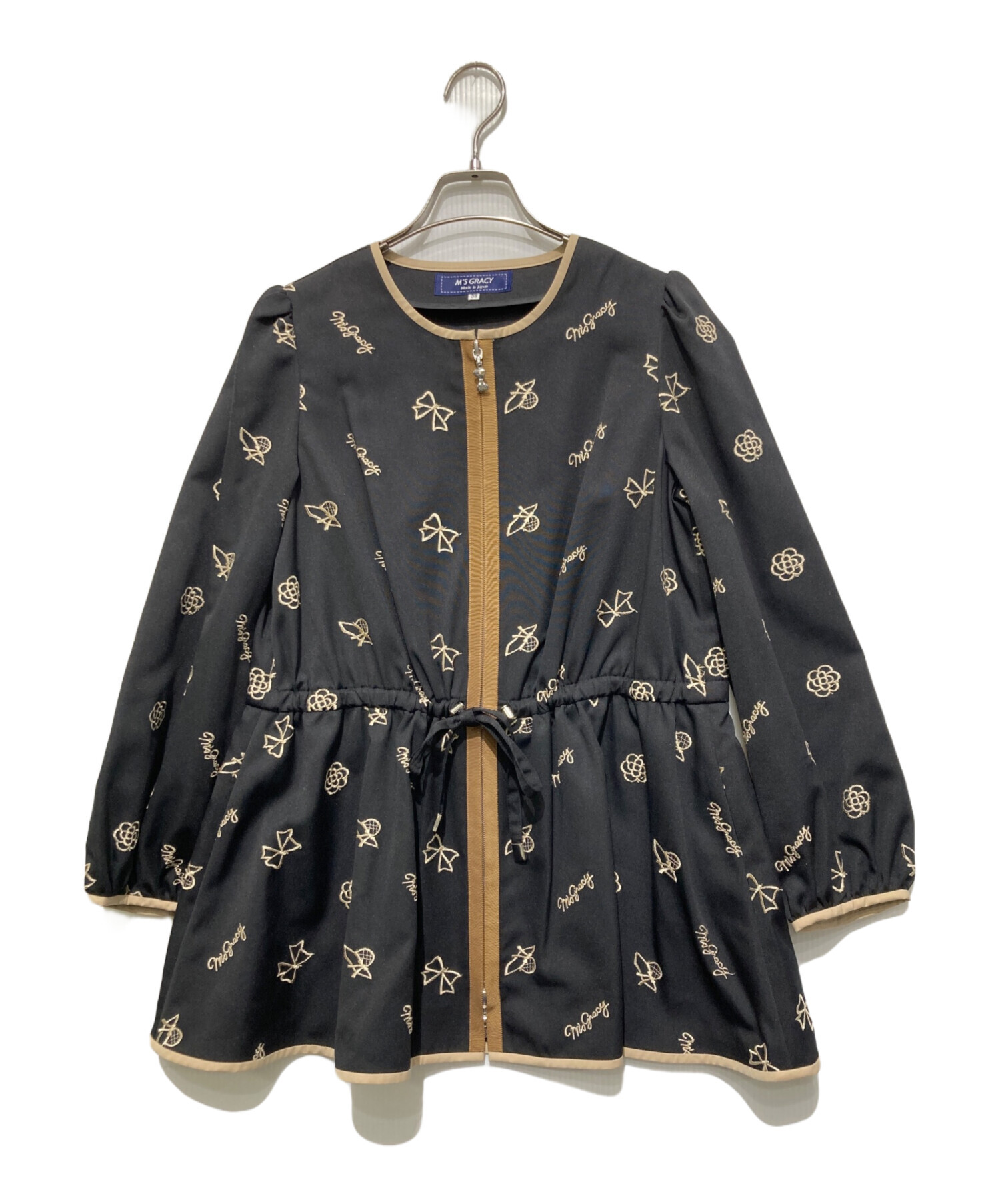 中古・古着通販】M'S GRACY (エムズグレイシー) 刺繍ジップジャケット