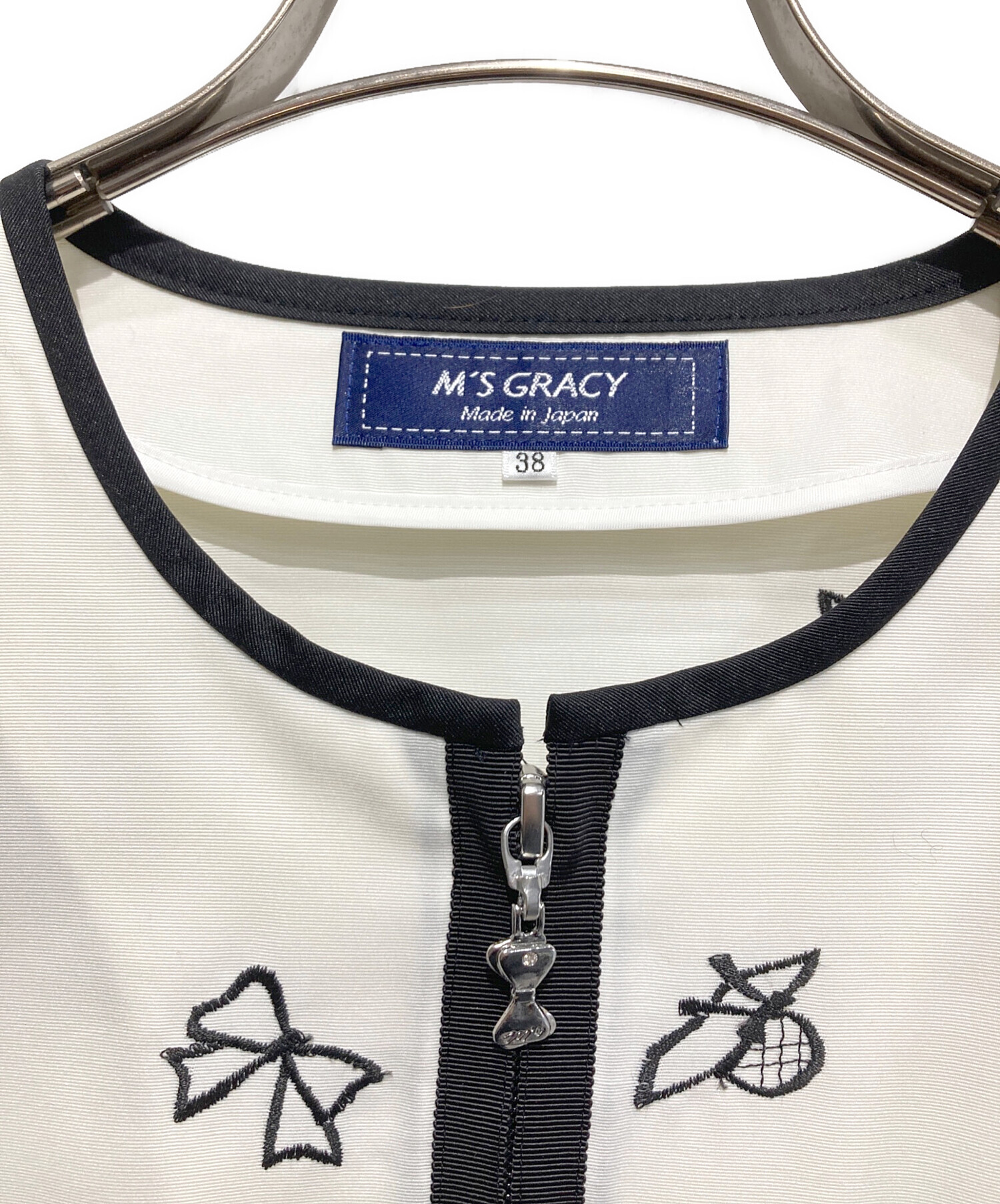 中古・古着通販】M'S GRACY (エムズグレイシー) 刺繍ジップジャケット